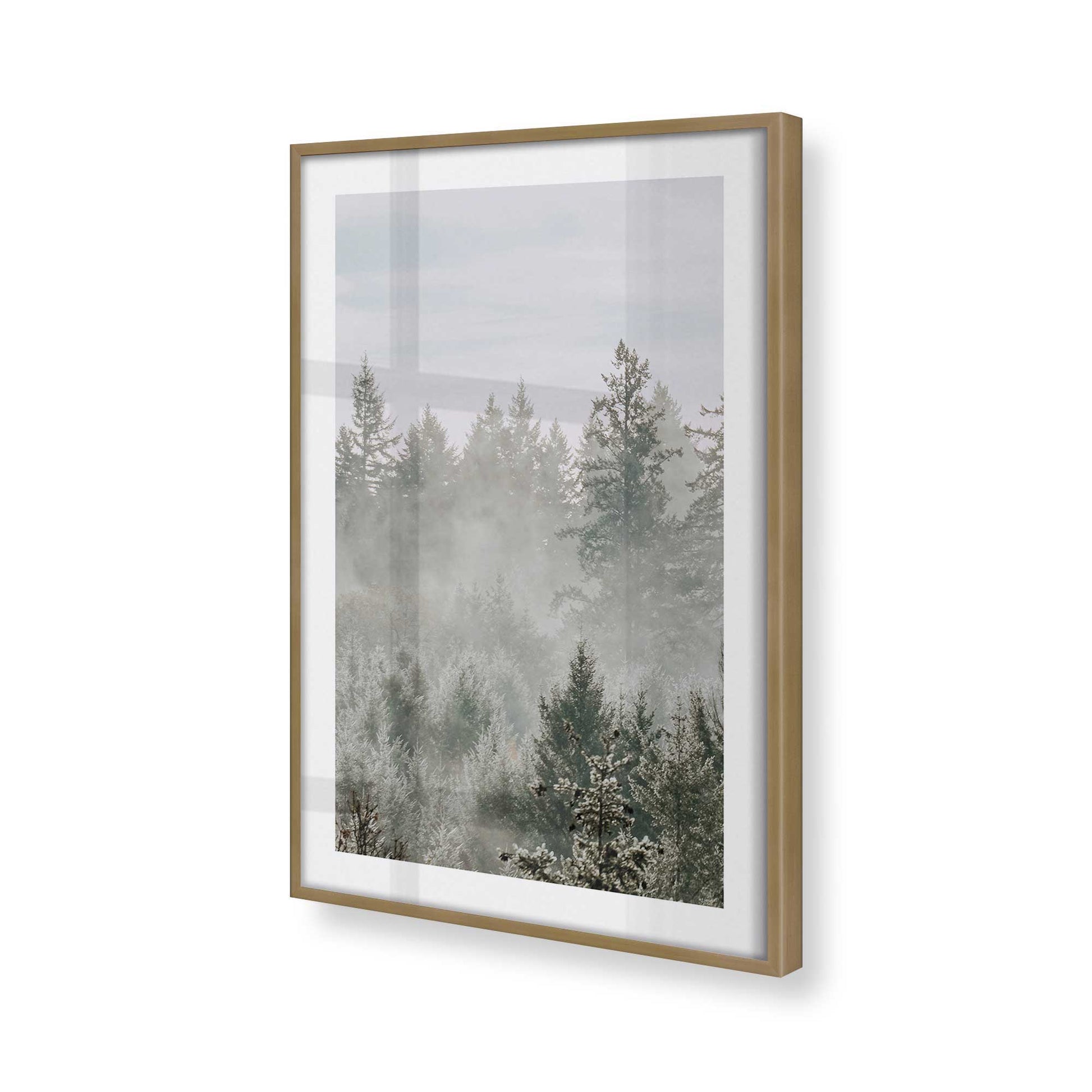 [Color:Brushed Gold], Picture of art in a Brushed Gold frame of the corner