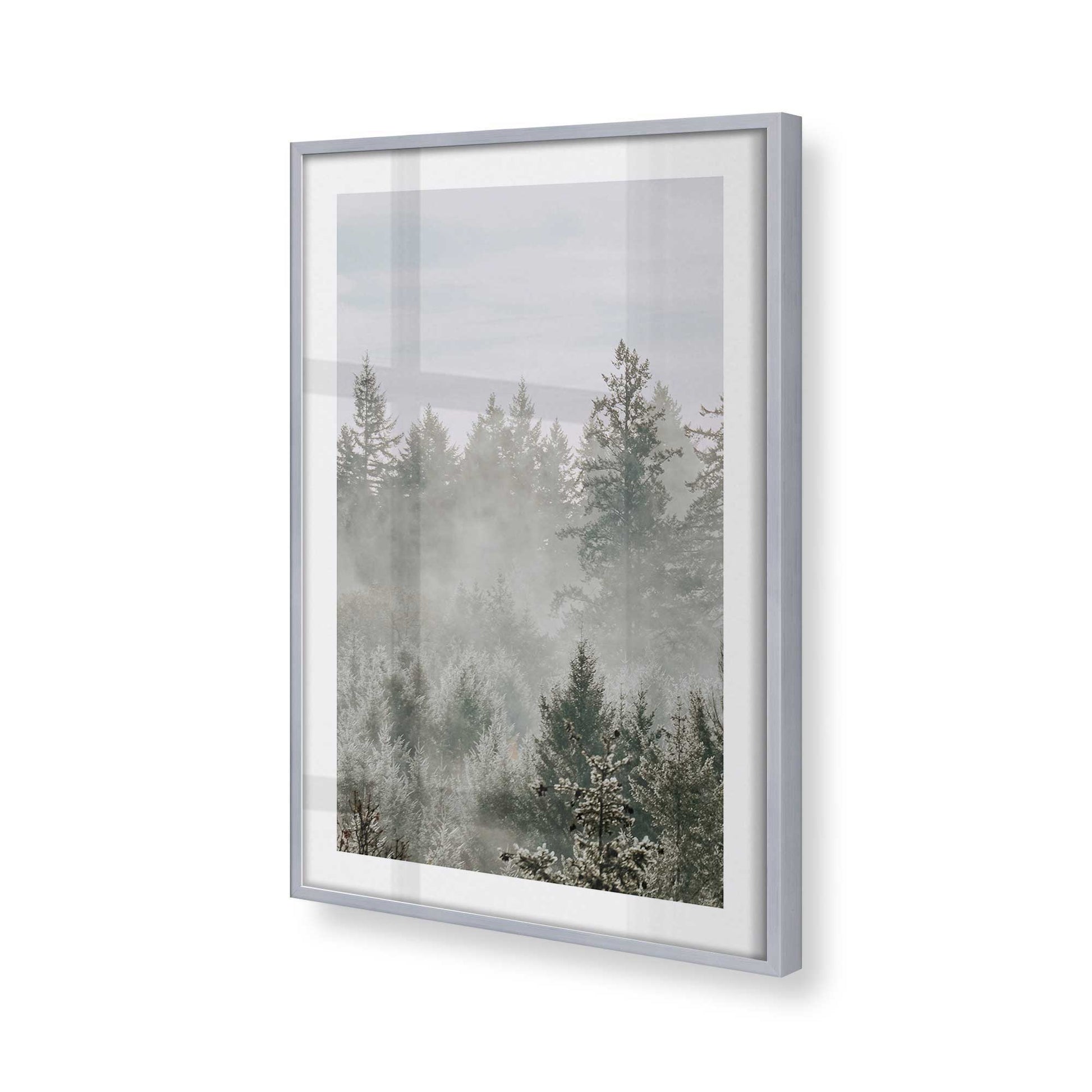 [Color:Polished Chrome], Picture of art in a Polished Chrome frame of the corner