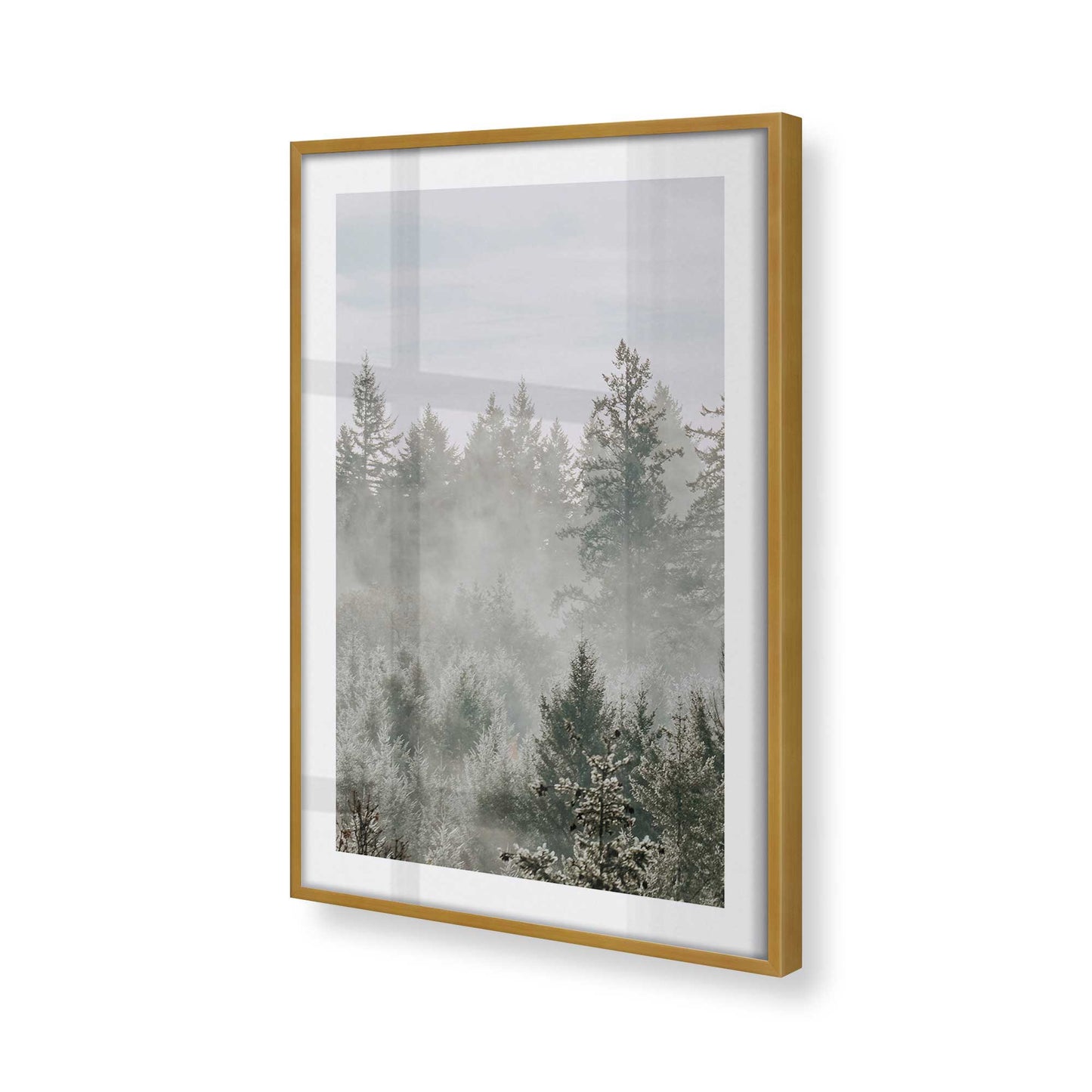 [Color:Polished Gold], Picture of art in a Polished Gold frame of the corner