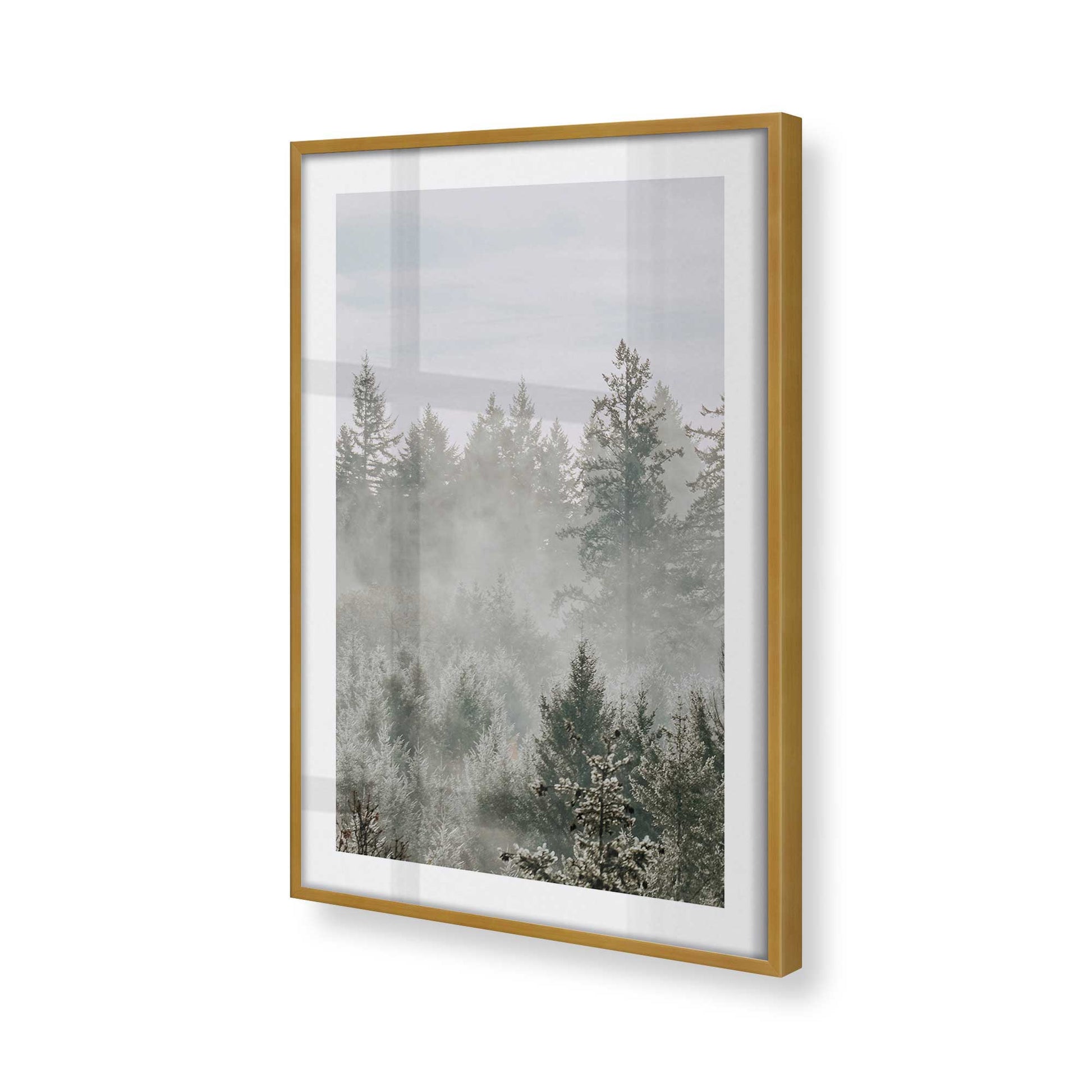 [Color:Polished Gold], Picture of art in a Polished Gold frame of the corner