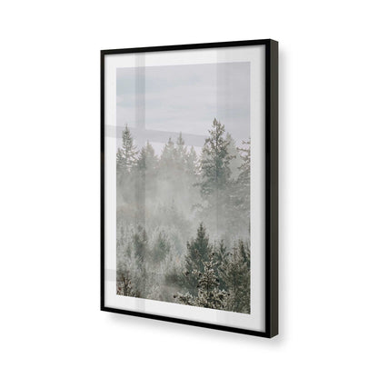[Color:Satin Black], Picture of art in a Satin Black frame of the corner