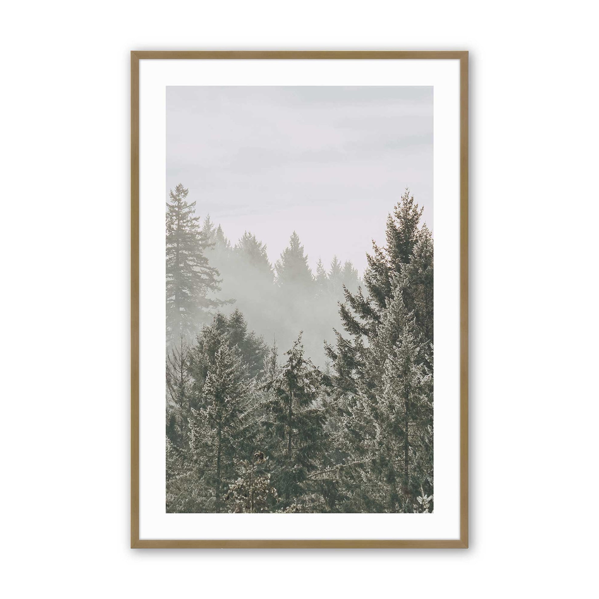 [Color:Brushed Gold], Picture of art in a Brushed Gold frame
