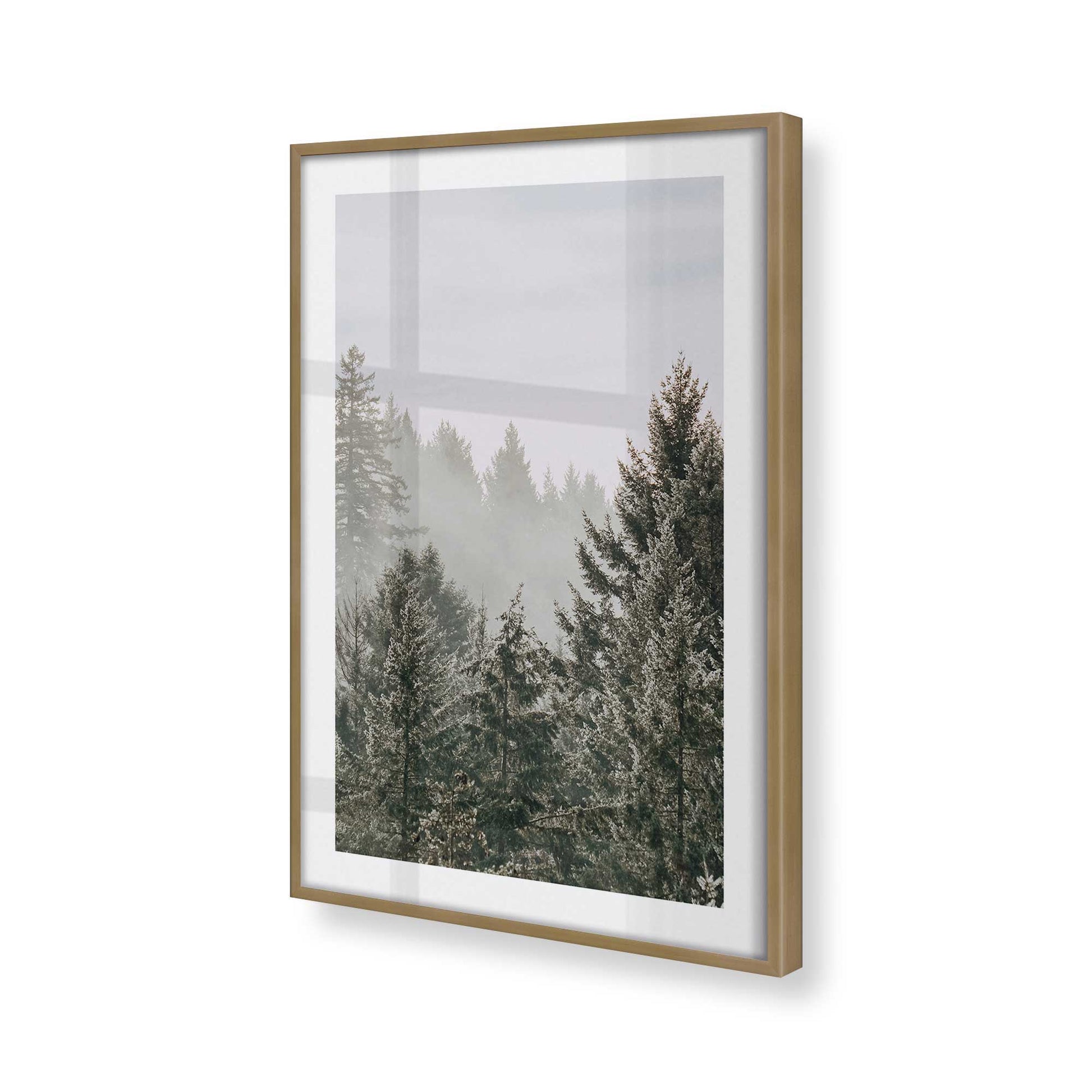 [Color:Brushed Gold], Picture of art in a Brushed Gold frame of the corner