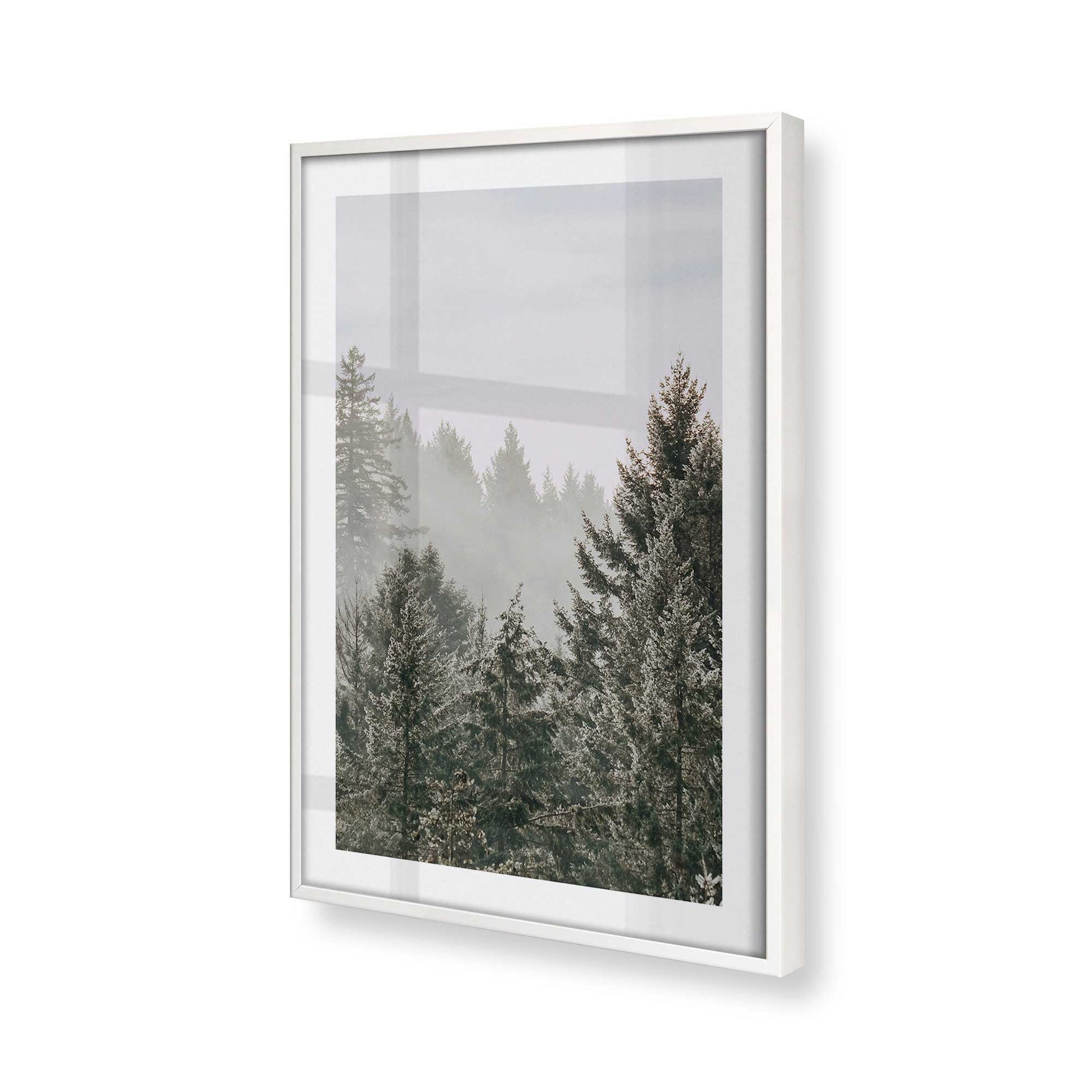[Color:Opaque White], Picture of art in a Opaque White frame of the corner