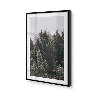 [Color:Satin Black], Picture of art in a Satin Black frame of the corner