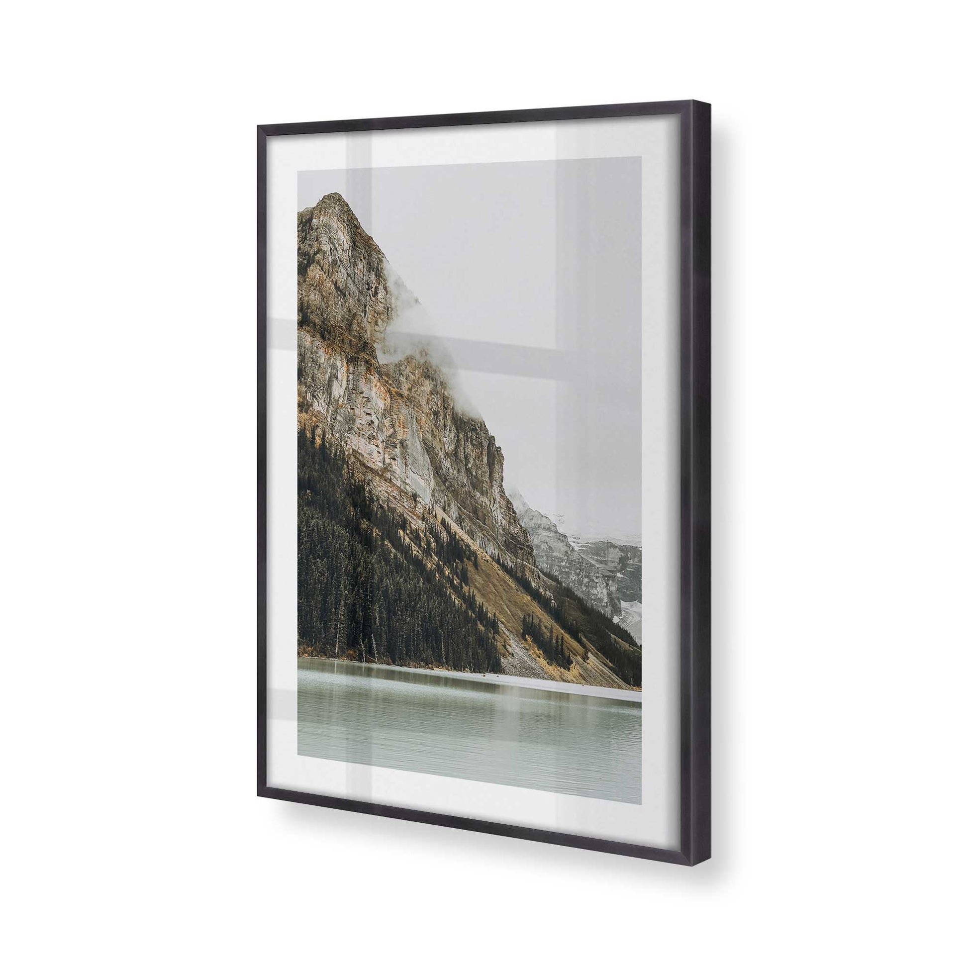 [Color:Weathered Zinc], Picture of art in a Weathered Zinc frame of the corner