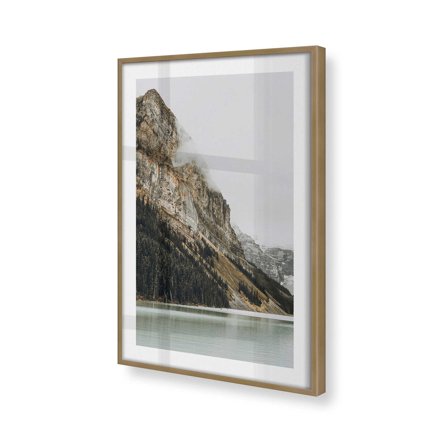 [Color:Brushed Gold], Picture of art in a Brushed Gold frame of the corner