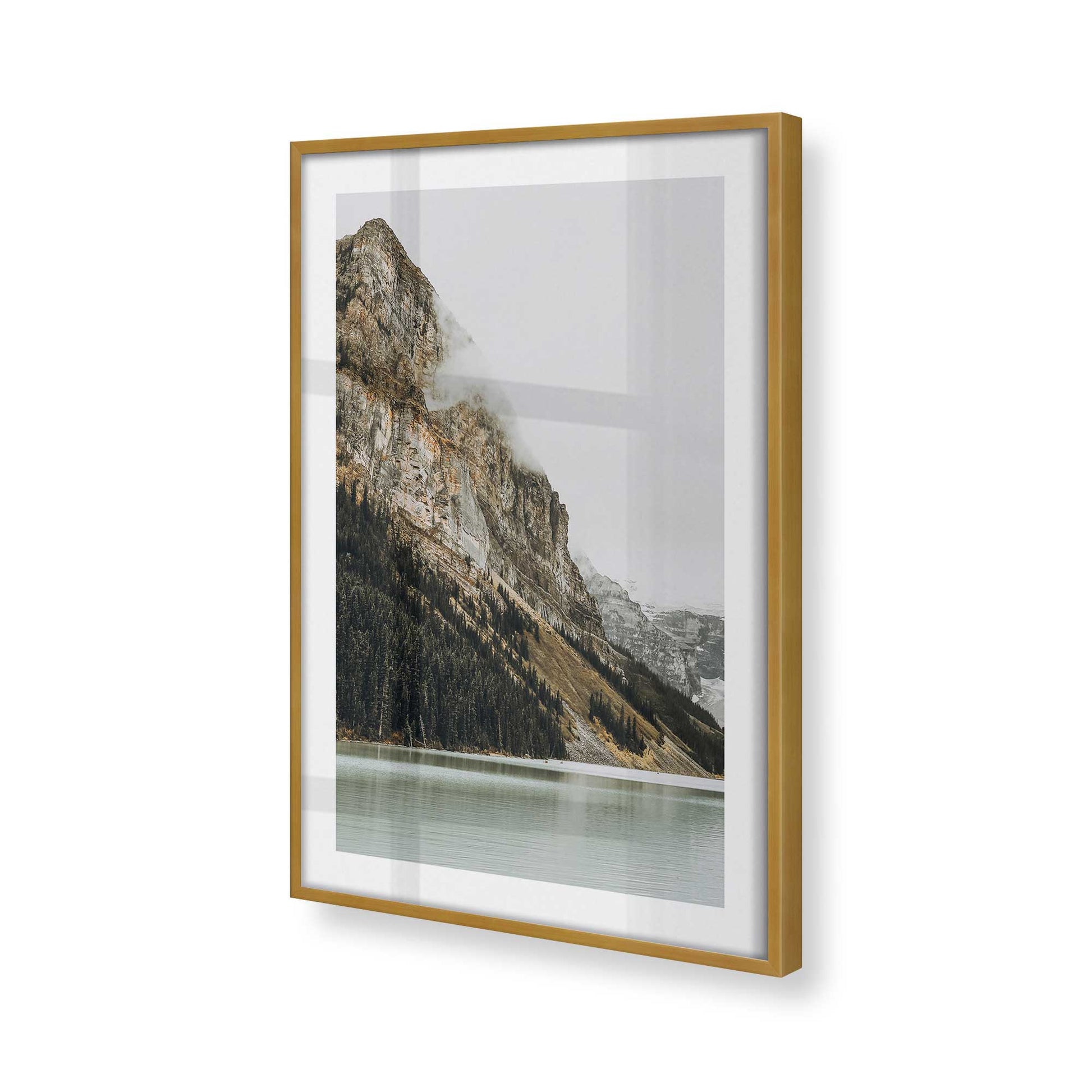[Color:Polished Gold], Picture of art in a Polished Gold frame of the corner
