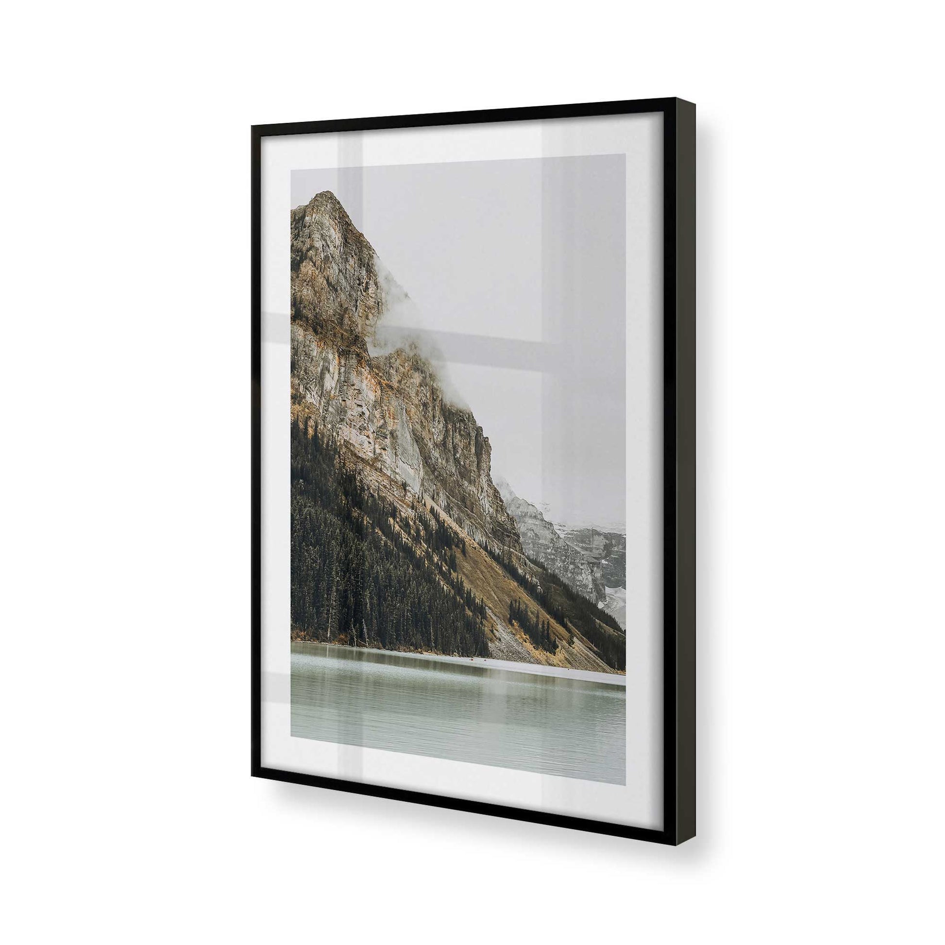 [Color:Satin Black], Picture of art in a Satin Black frame of the corner