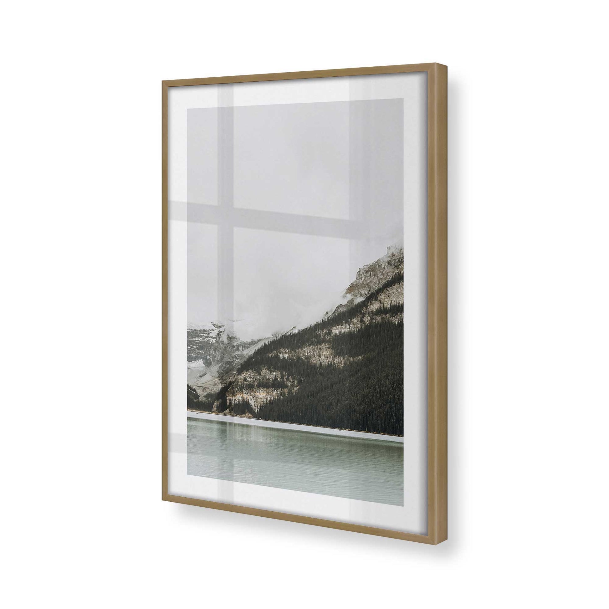 [Color:Brushed Gold], Picture of art in a Brushed Gold frame of the corner