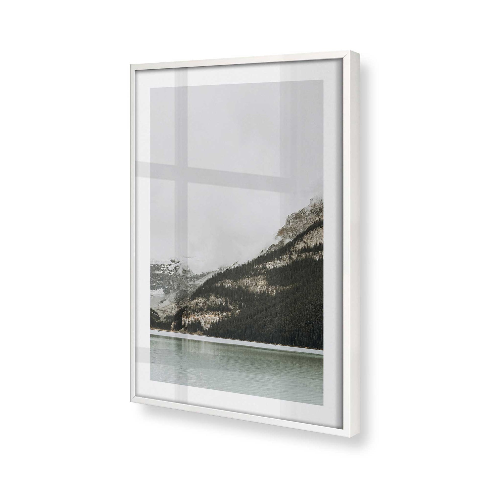 [Color:Opaque White], Picture of art in a Opaque White frame of the corner