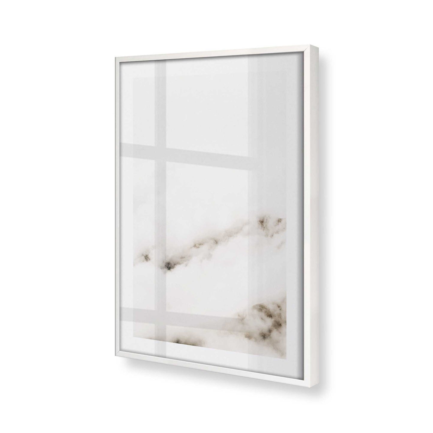 [Color:Opaque White], Picture of art in a Opaque White frame of the corner