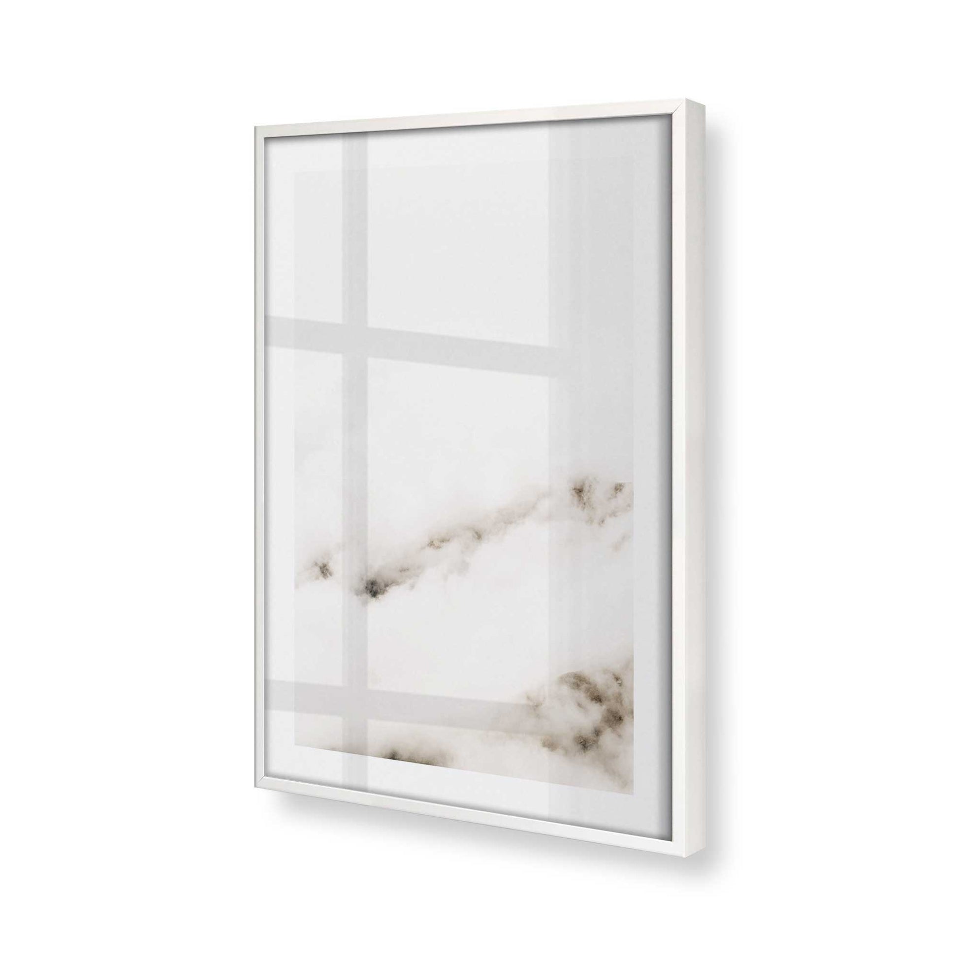 [Color:Opaque White], Picture of art in a Opaque White frame of the corner