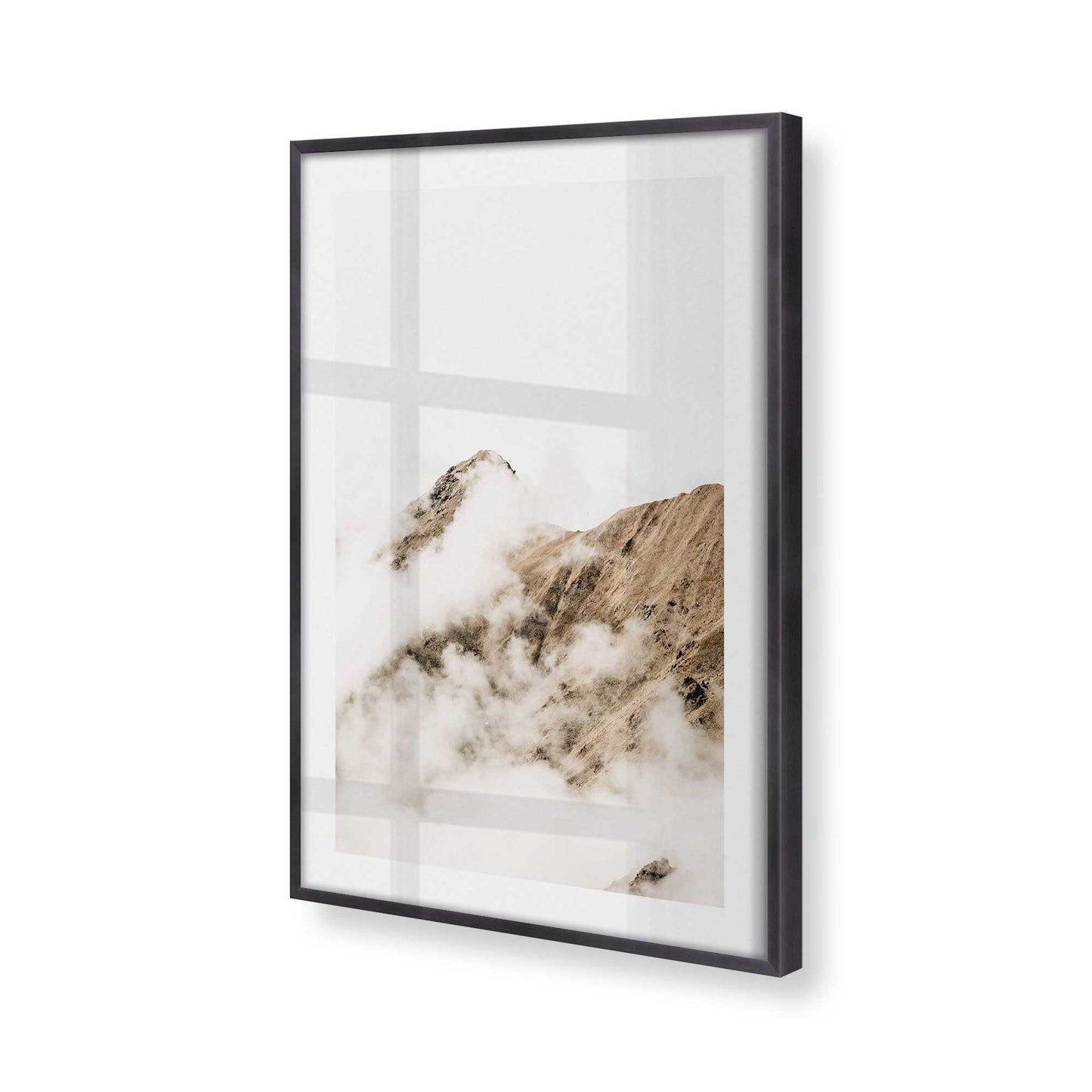[Color:Weathered Zinc], Picture of art in a Weathered Zinc frame of the corner