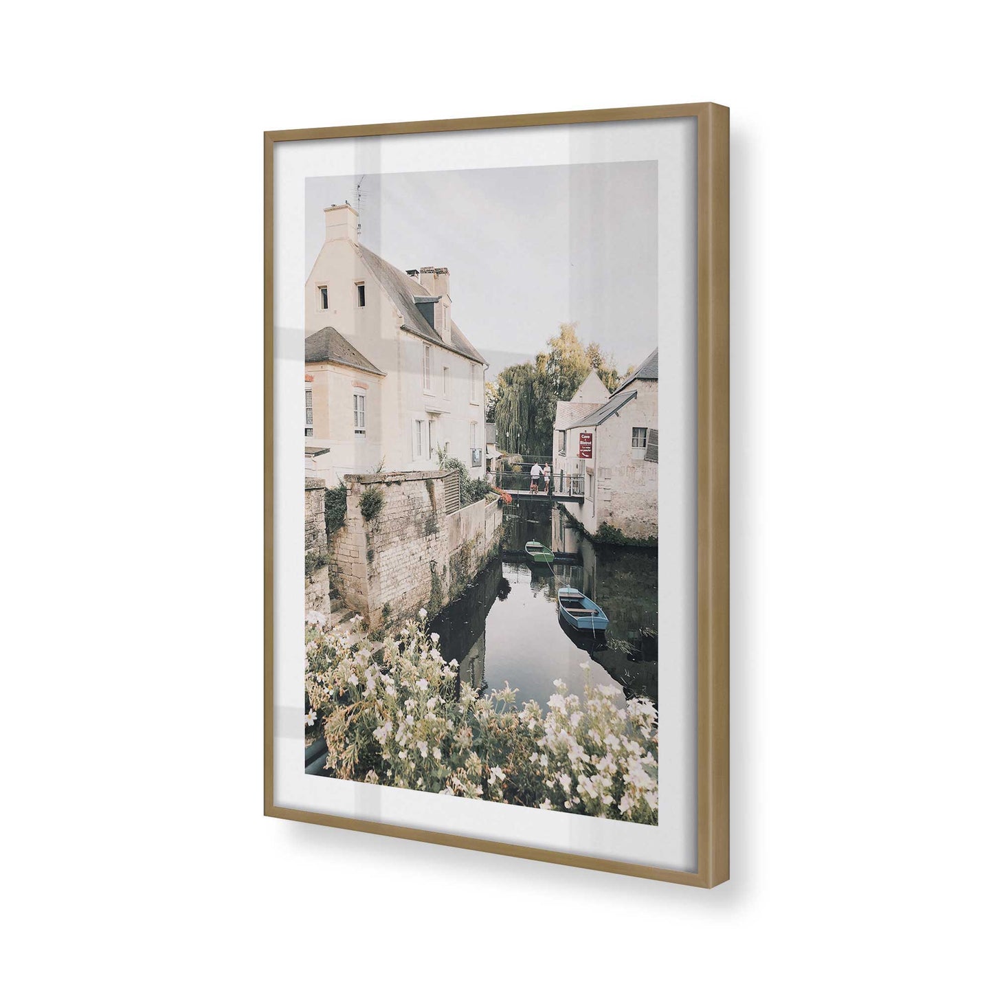 [Color:Brushed Gold], Picture of art in a Brushed Gold frame of the corner