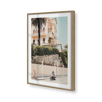 [Color:Brushed Gold], Picture of art in a Brushed Gold frame of the corner