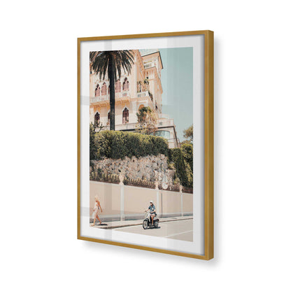 [Color:Polished Gold], Picture of art in a Polished Gold frame of the corner