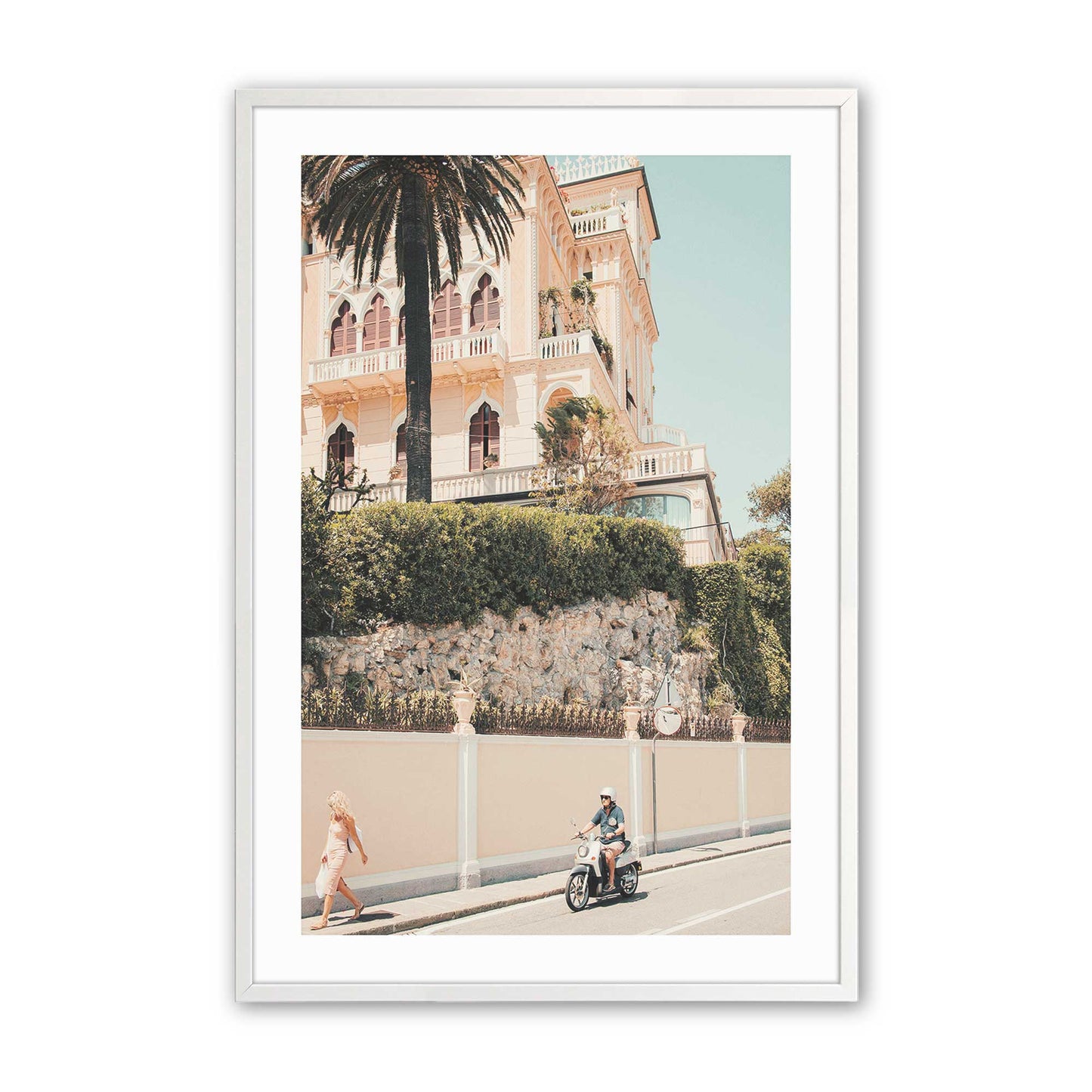 [Color:Opaque White], Picture of art in a Opaque White frame
