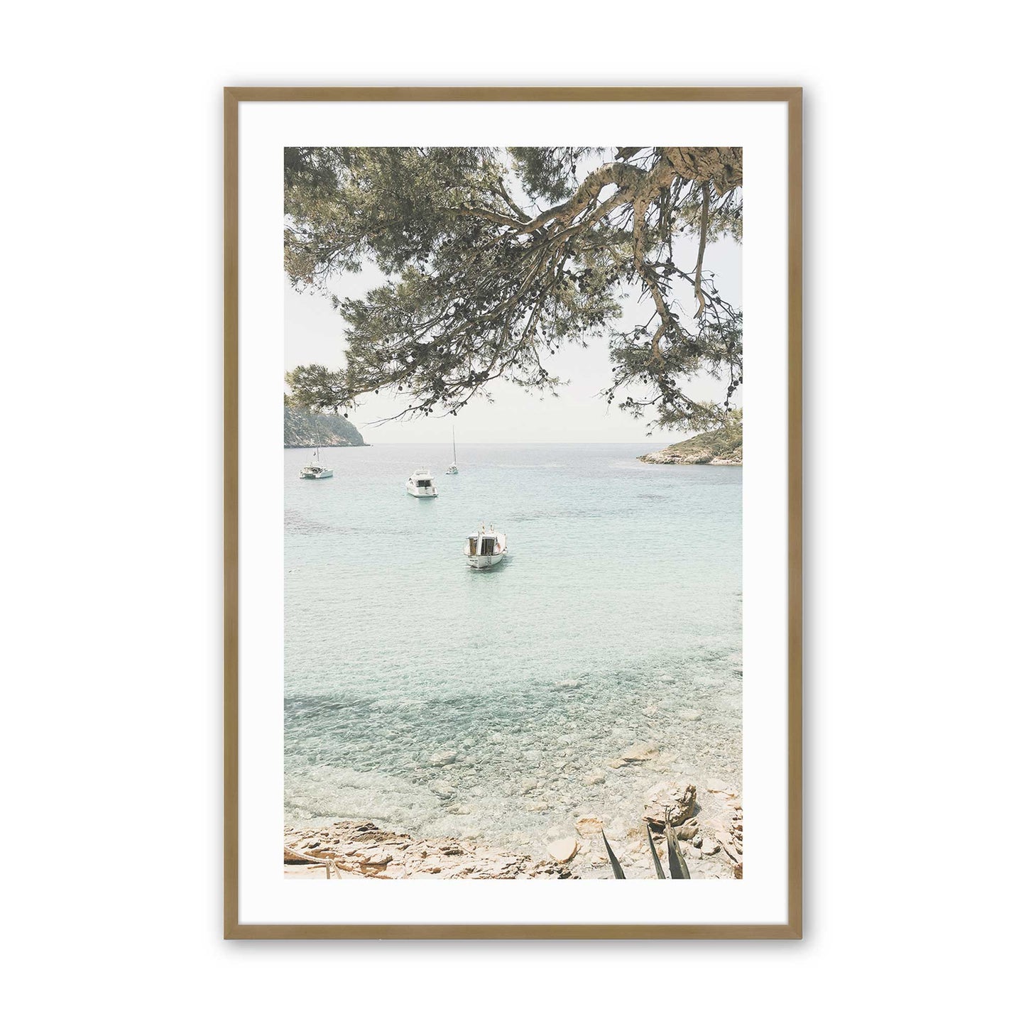 [Color:Brushed Gold], Picture of art in a Brushed Gold frame