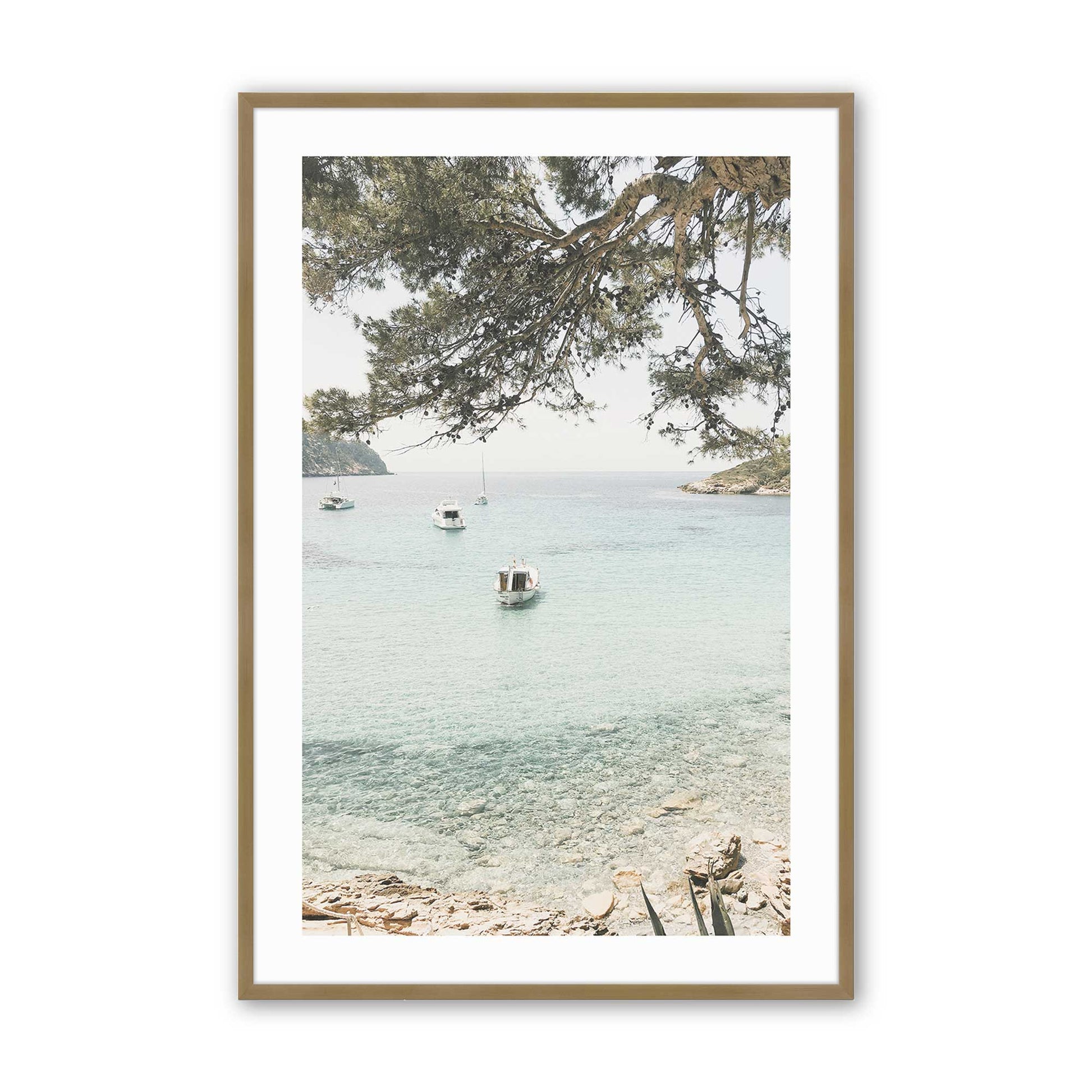 [Color:Brushed Gold], Picture of art in a Brushed Gold frame