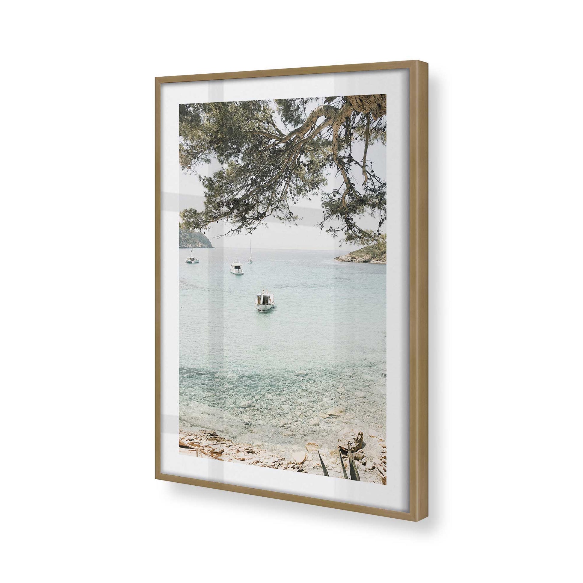 [Color:Brushed Gold], Picture of art in a Brushed Gold frame of the corner