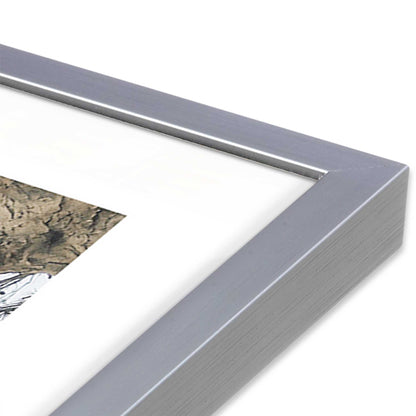 [Color:Polished Chrome], Picture of art in a Polished Chrome frame at an angle