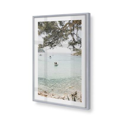 [Color:Polished Chrome], Picture of art in a Polished Chrome frame of the corner
