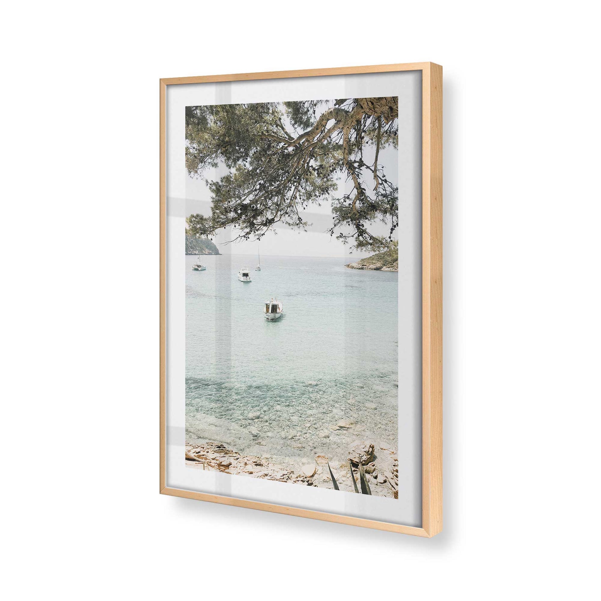 [Color:Raw Maple], Picture of art in a Raw Maple frame of the corner