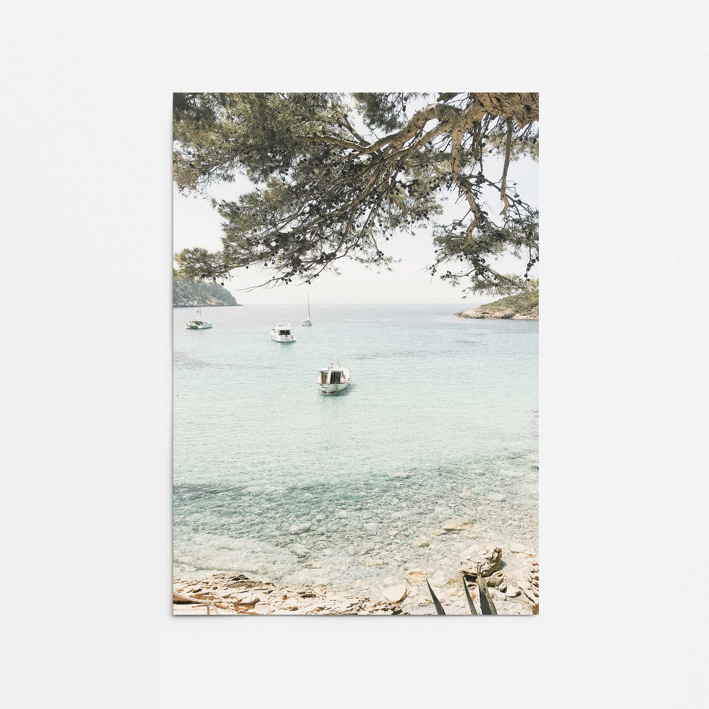 Peaceful Ocean Cove Promotional Rolled Print