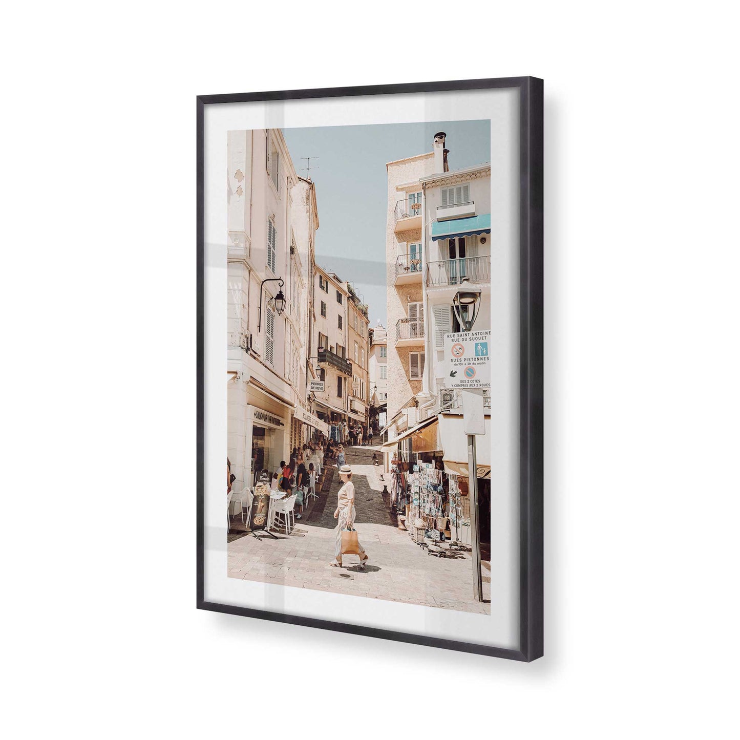 [Color:Weathered Zinc], Picture of art in a Weathered Zinc frame of the corner