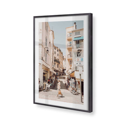 [Color:Weathered Zinc], Picture of art in a Weathered Zinc frame of the corner