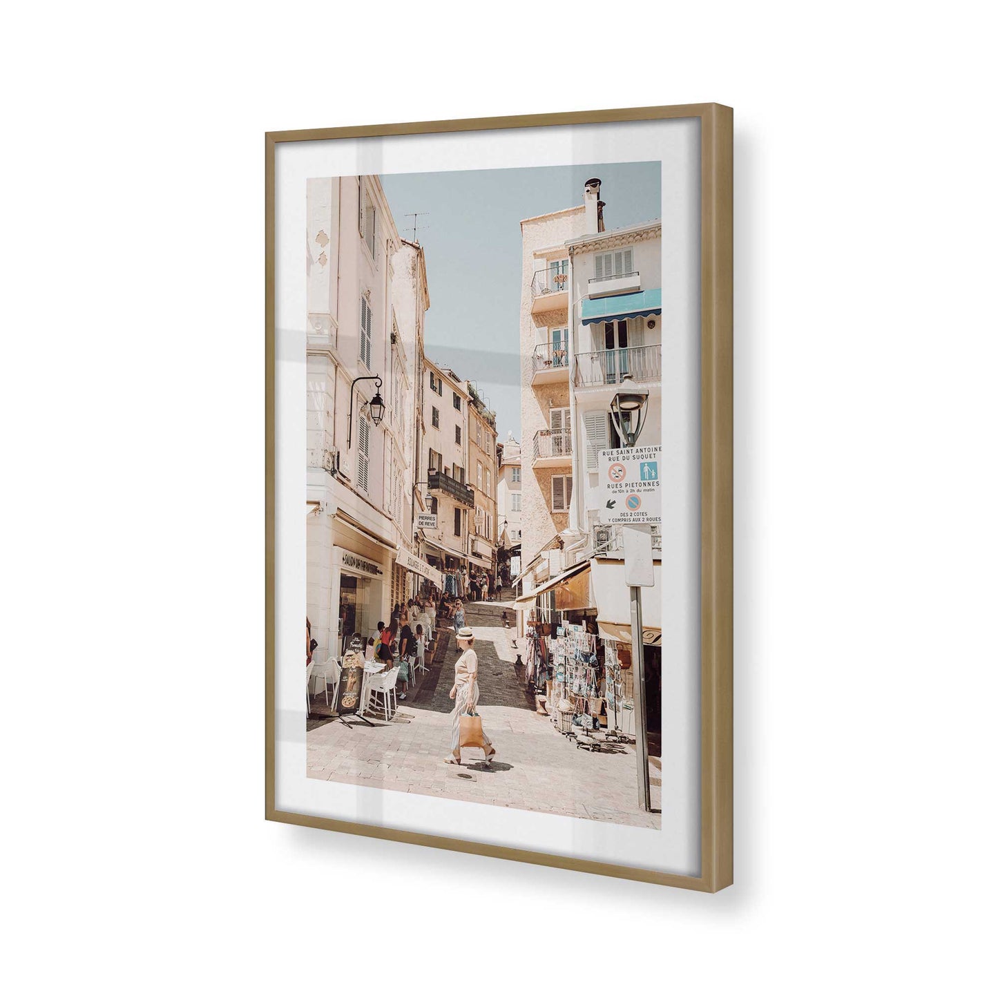 [Color:Brushed Gold], Picture of art in a Brushed Gold frame of the corner