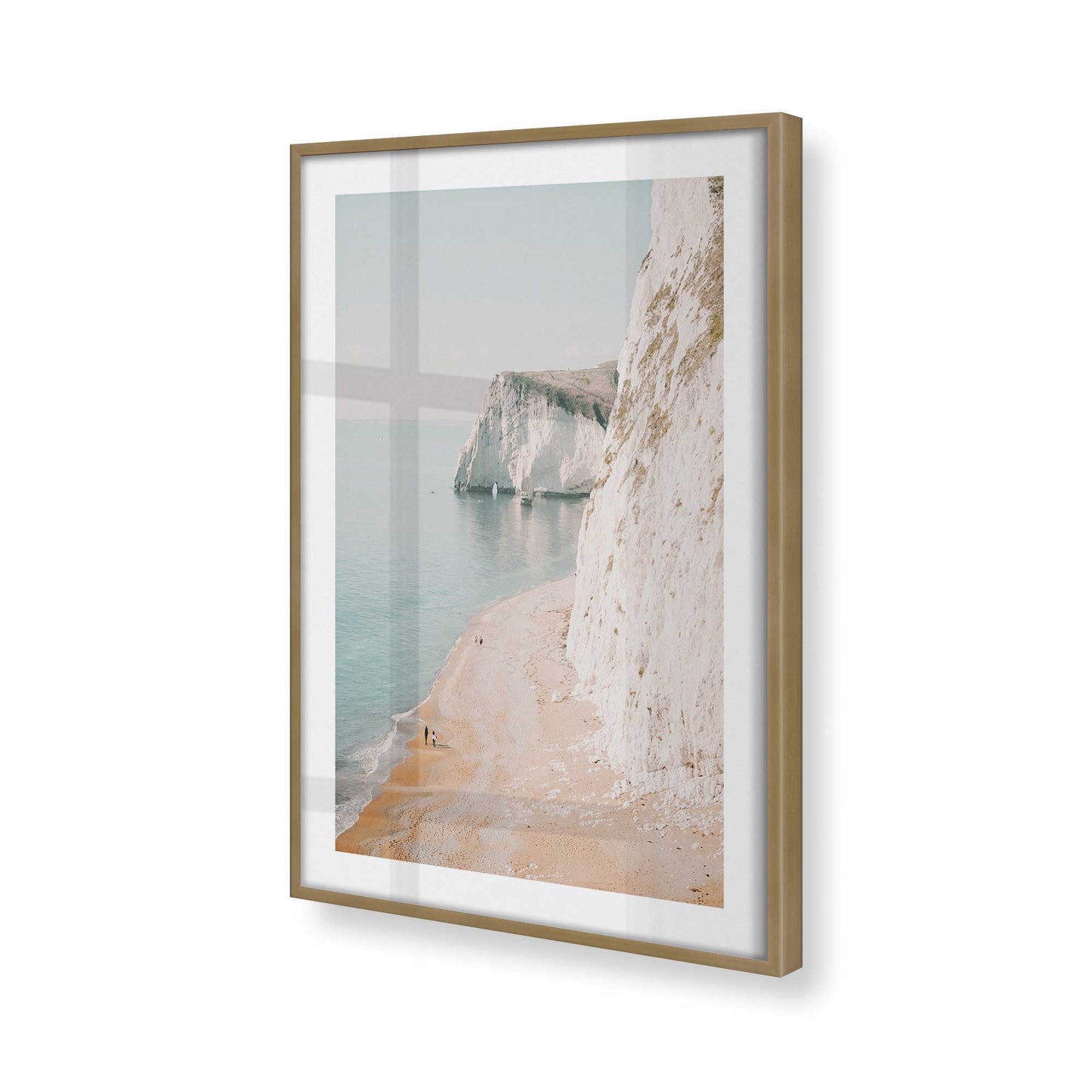 [Color:Brushed Gold], Picture of art in a Brushed Gold frame of the corner