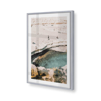 [Color:Polished Chrome], Picture of art in a Polished Chrome frame of the corner