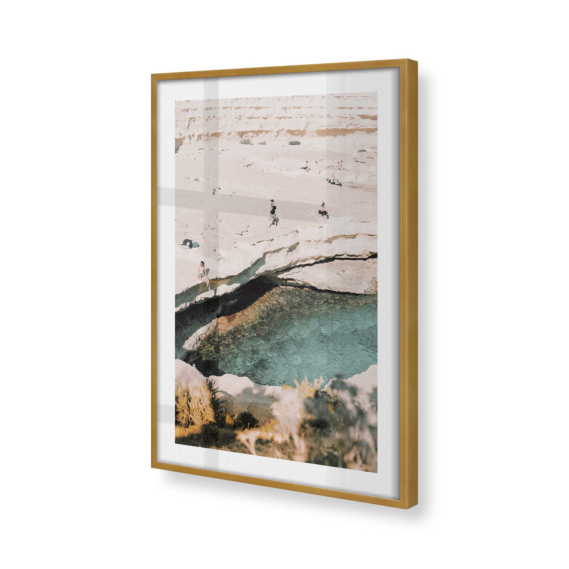 [Color:Polished Gold], Picture of art in a Polished Gold frame of the corner