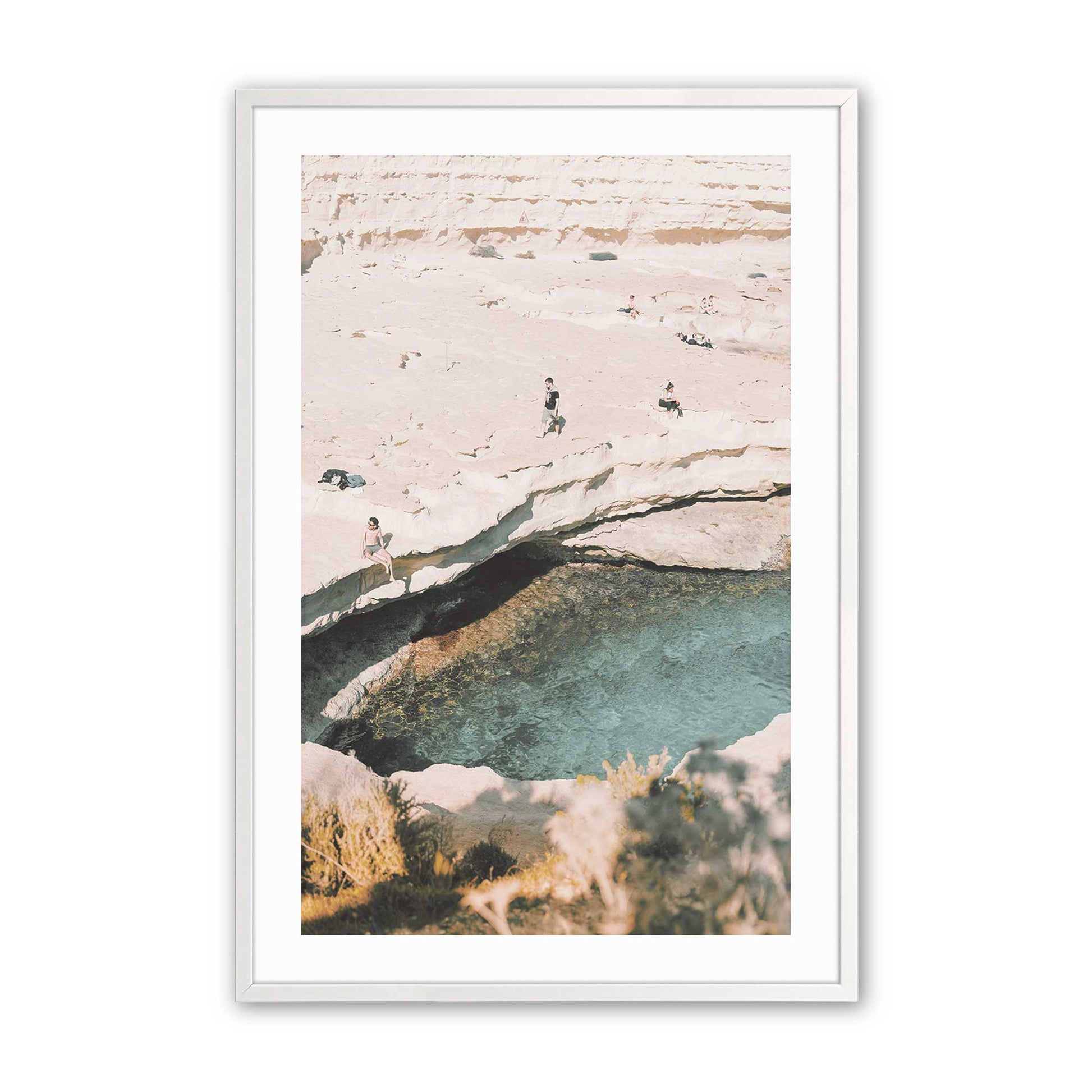 [Color:Opaque White], Picture of art in a Opaque White frame