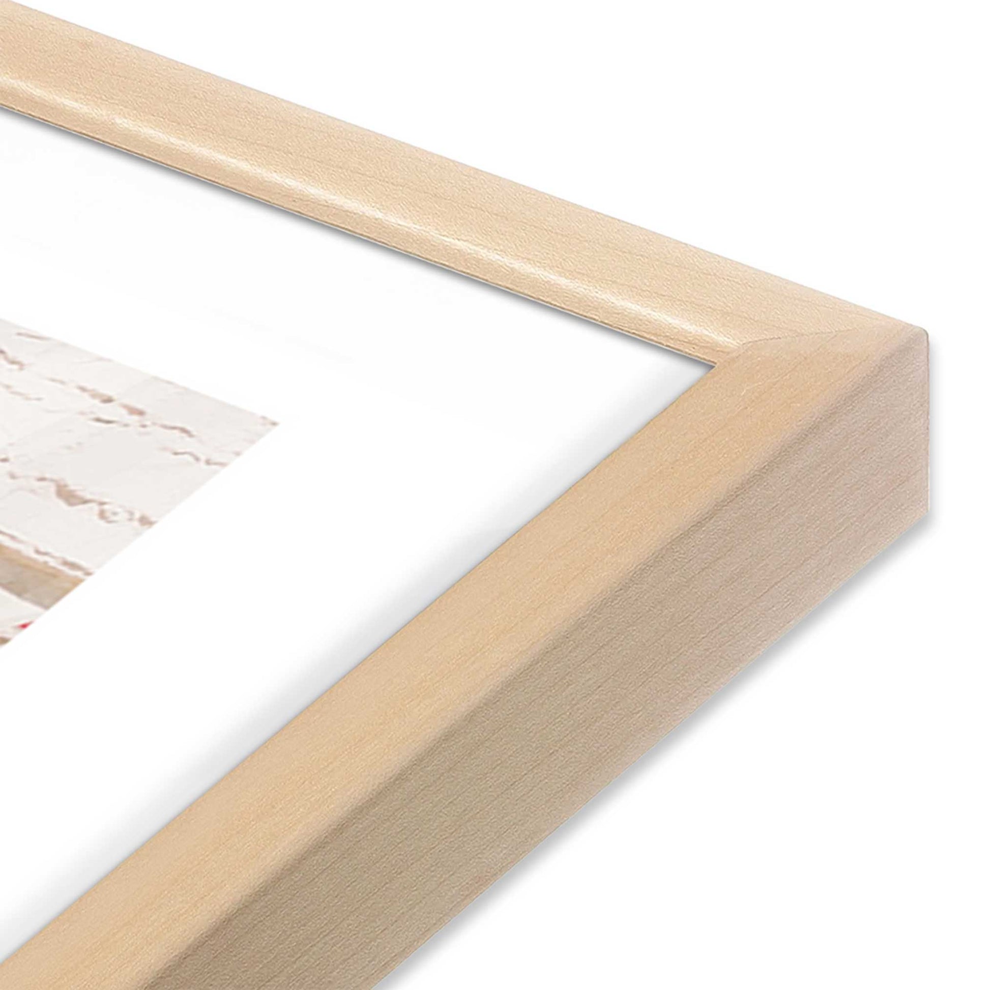 [Color:Raw Maple], Picture of art in a Raw Maple frame at an angle