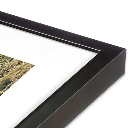 [Color:Weathered Zinc], Picture of art in a Weathered Zinc frame at an angle
