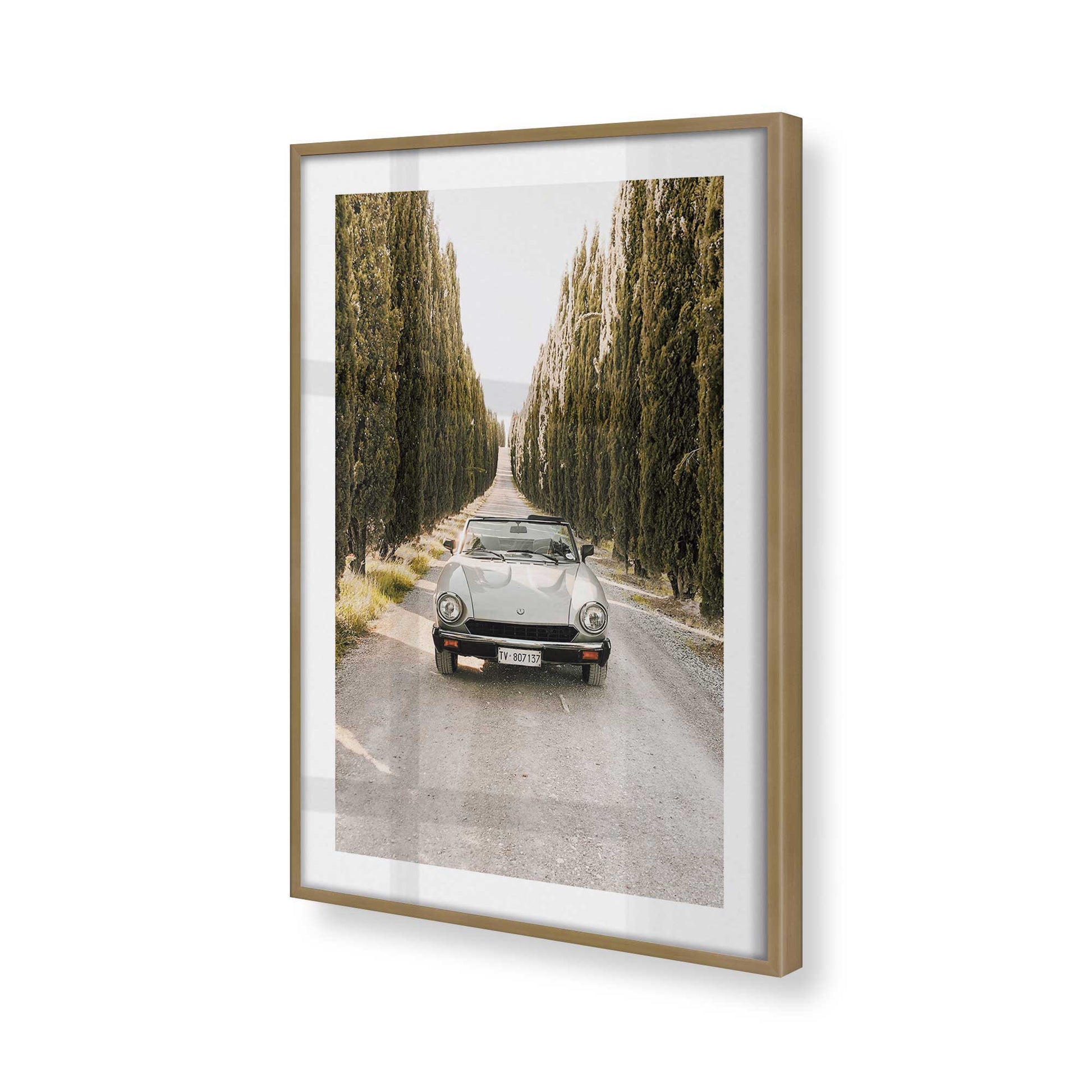 [Color:Brushed Gold], Picture of art in a Brushed Gold frame of the corner