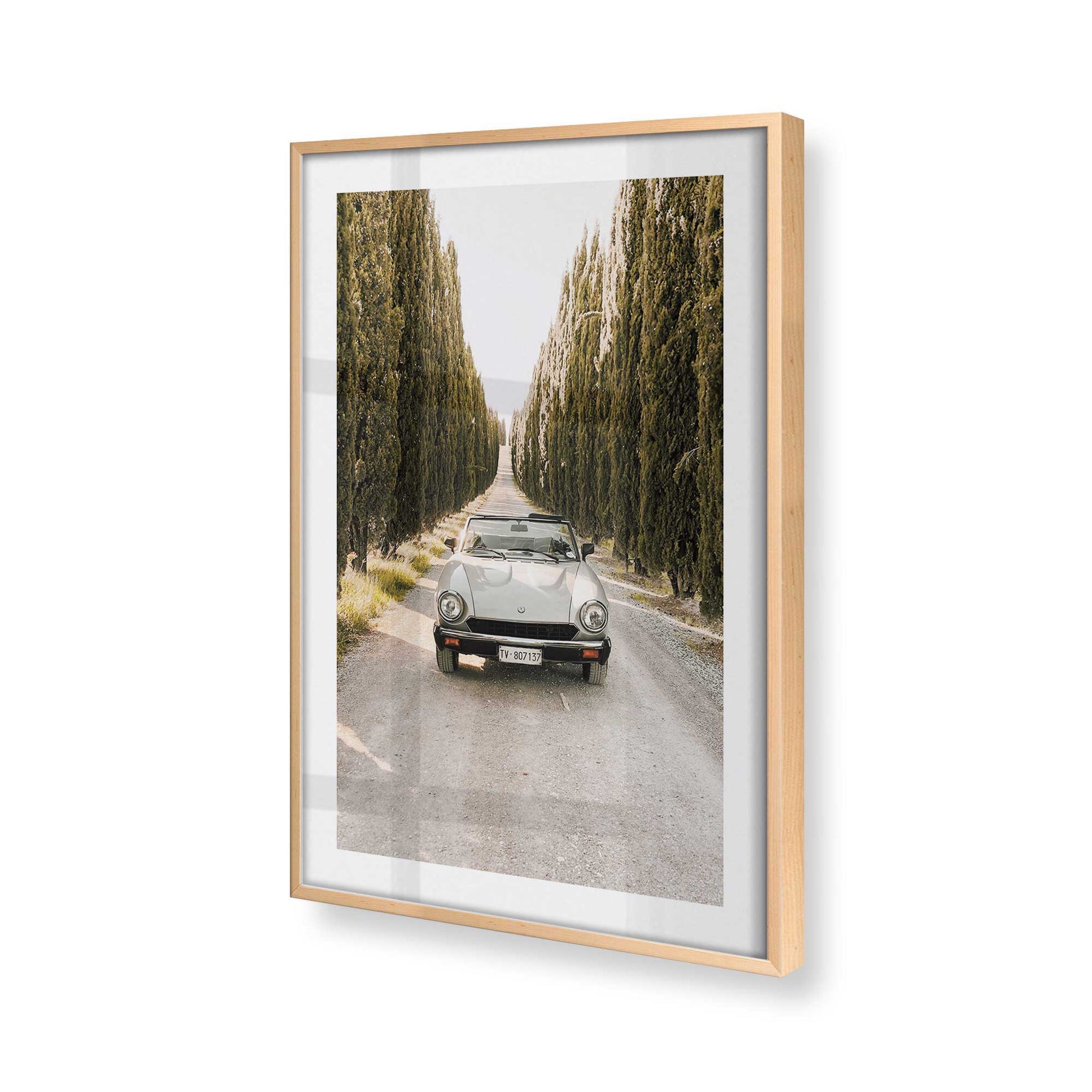 [Color:Raw Maple], Picture of art in a Raw Maple frame of the corner