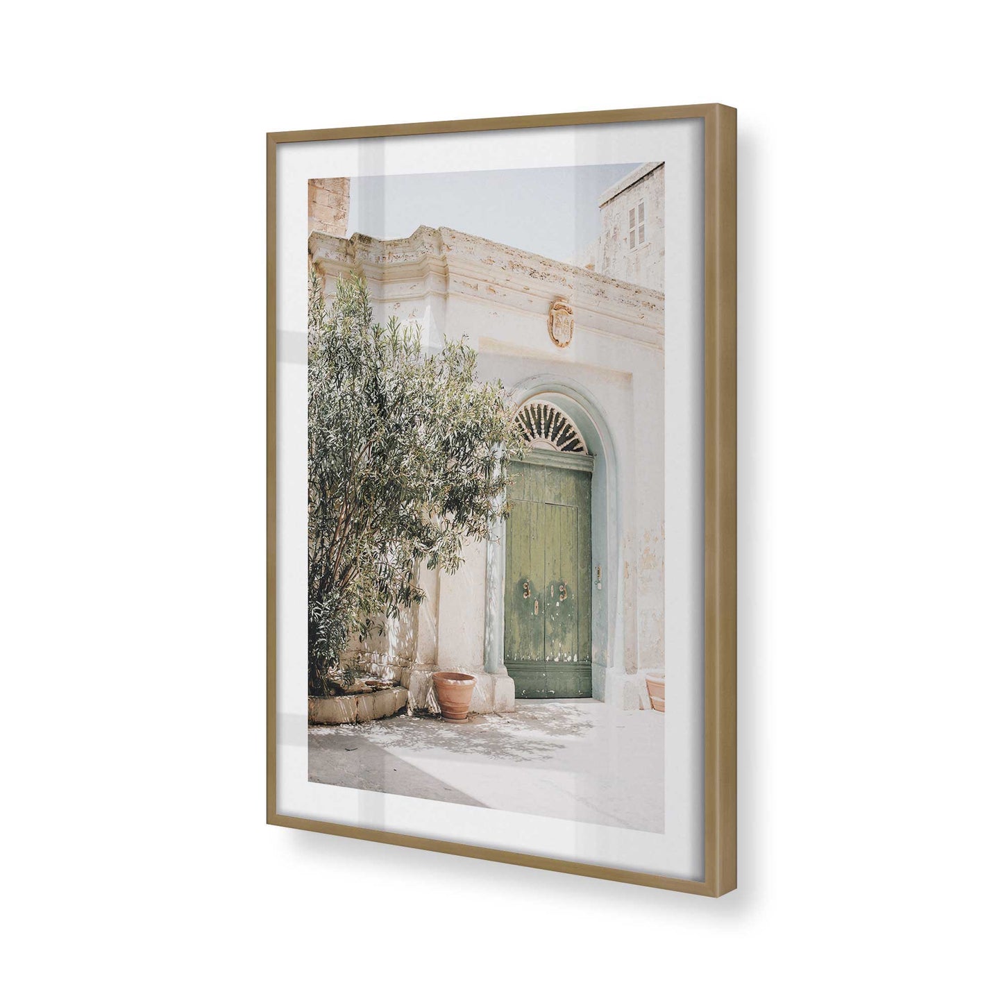 [Color:Brushed Gold], Picture of art in a Brushed Gold frame of the corner