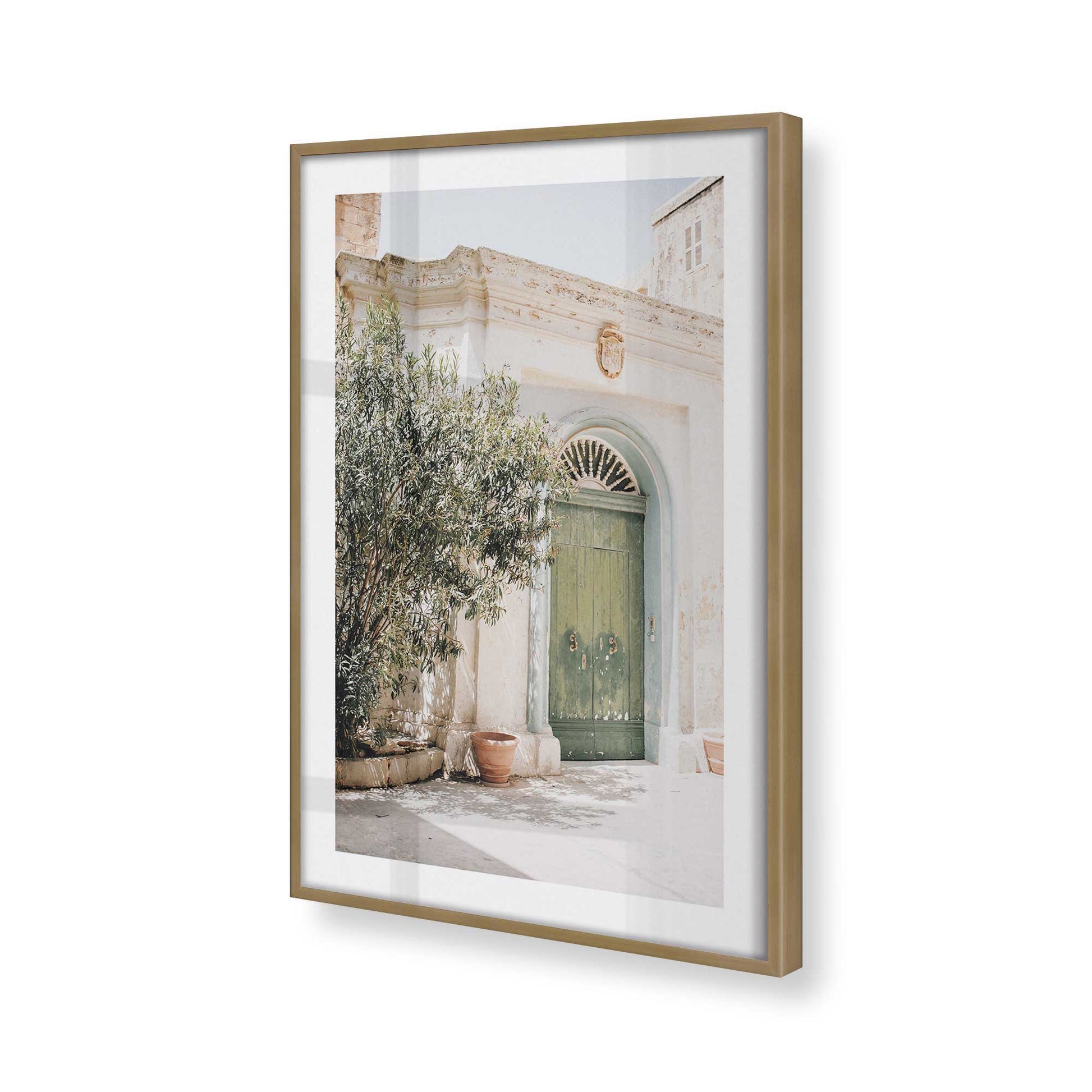 [Color:Brushed Gold], Picture of art in a Brushed Gold frame of the corner