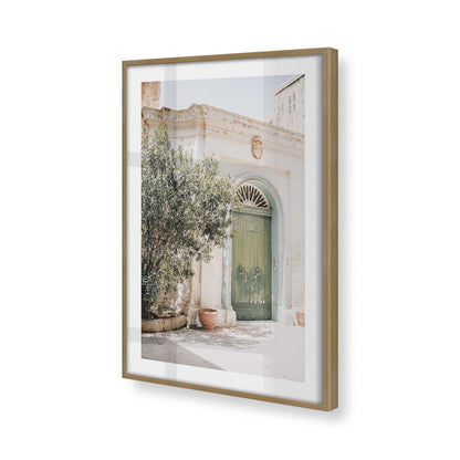 [Color:Brushed Gold], Picture of art in a Brushed Gold frame of the corner