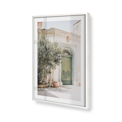 [Color:Opaque White], Picture of art in a Opaque White frame of the corner