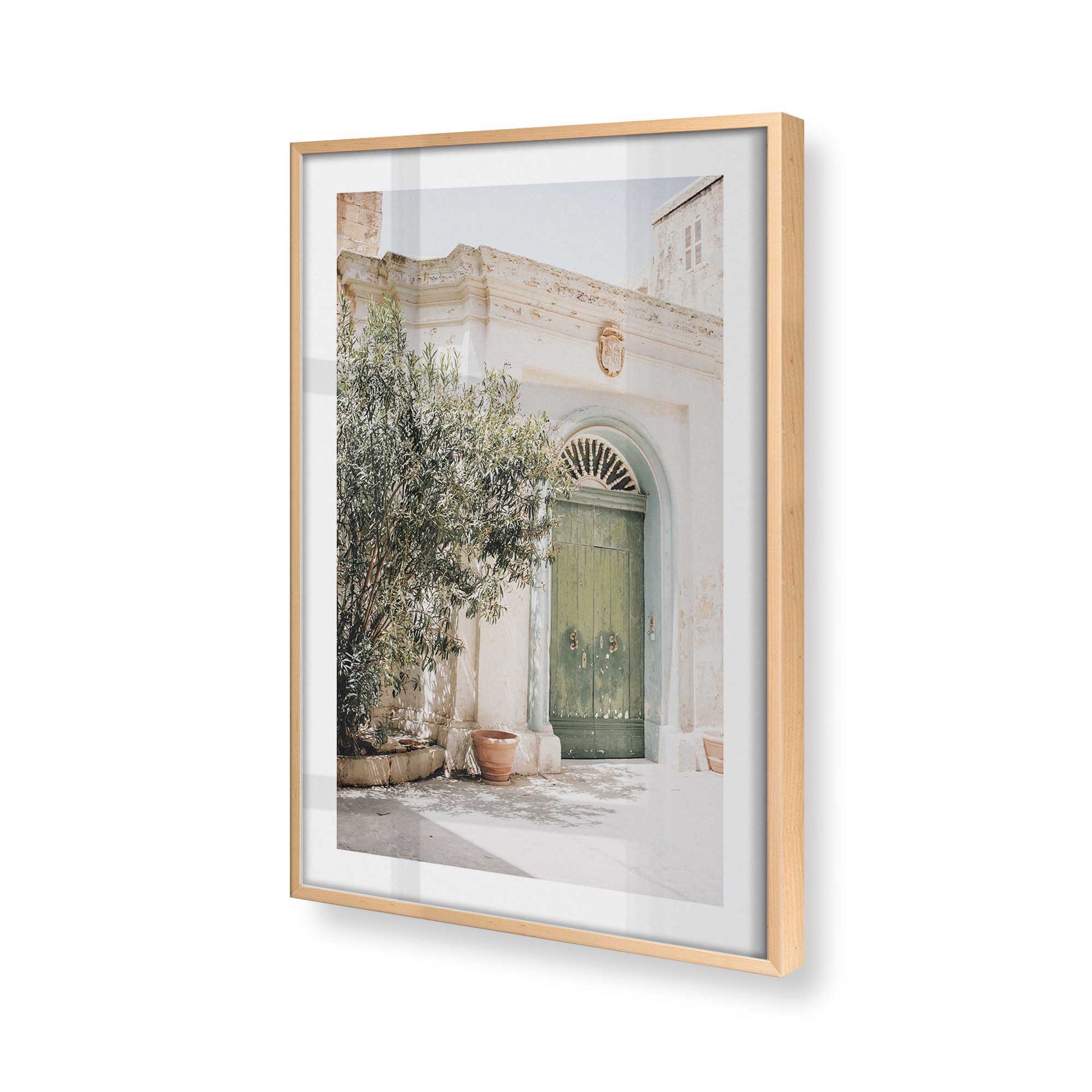 [Color:Raw Maple], Picture of art in a Raw Maple frame of the corner