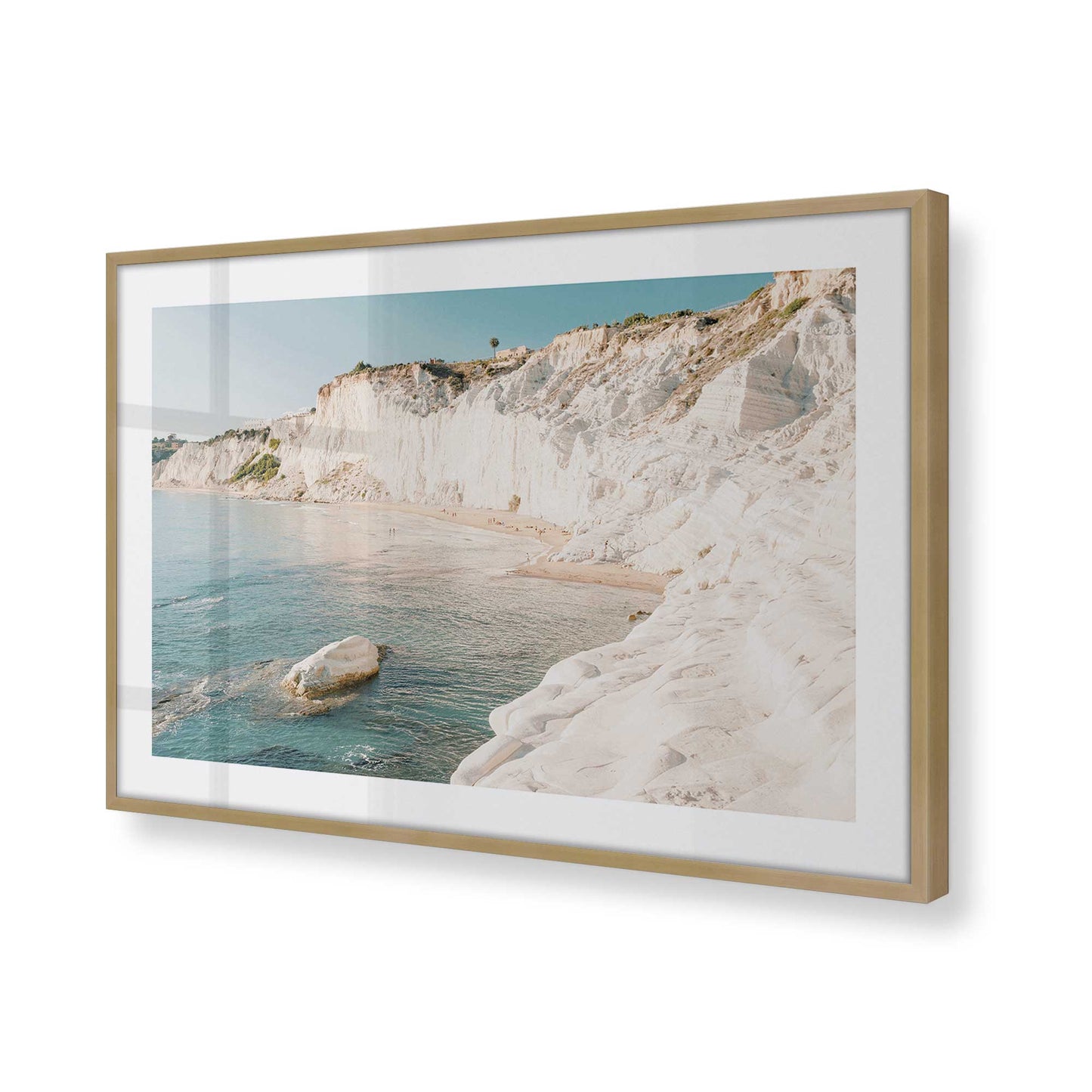 [Color:Brushed Gold], Picture of art in a Brushed Gold frame of the corner