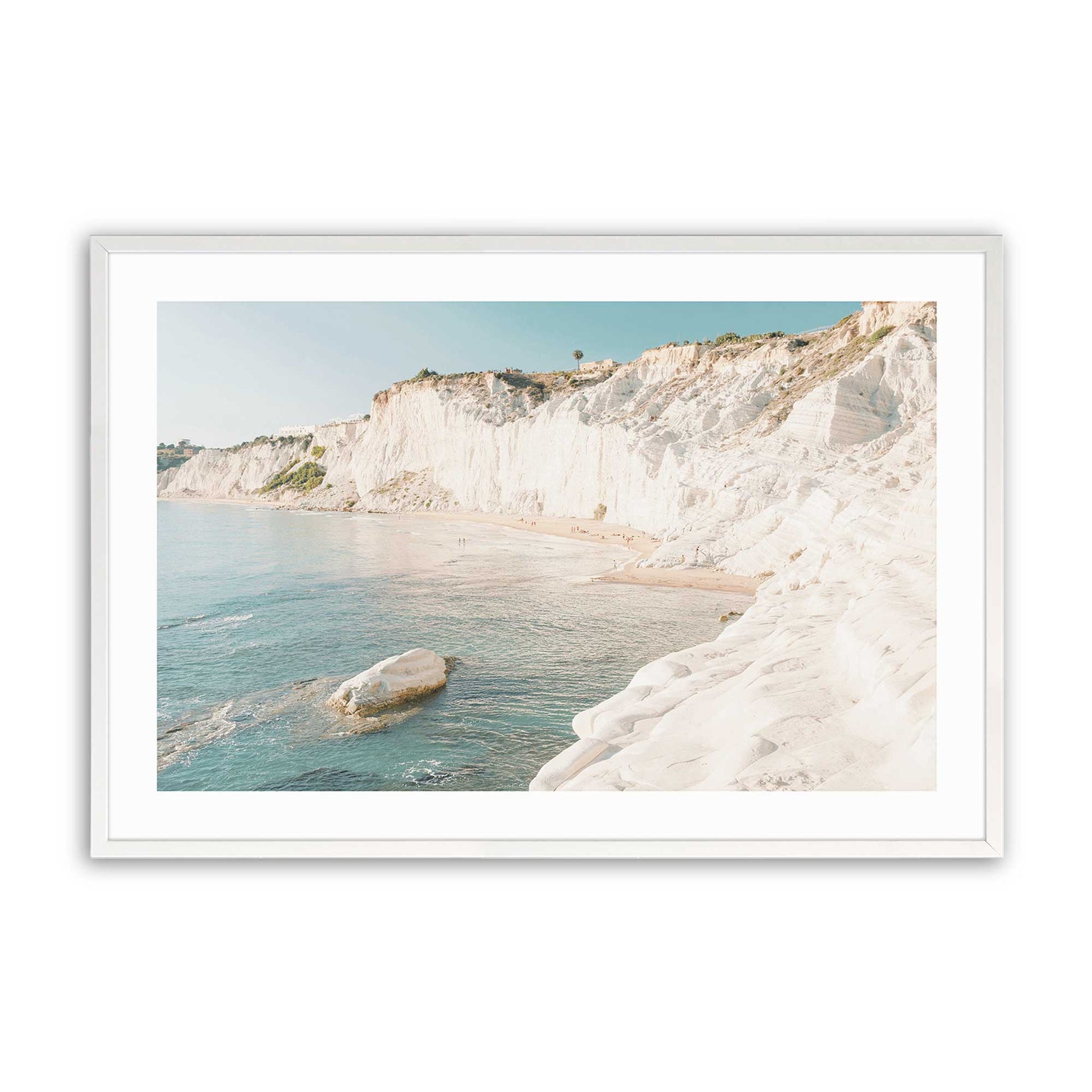 [Color:Opaque White], Picture of art in a Opaque White frame