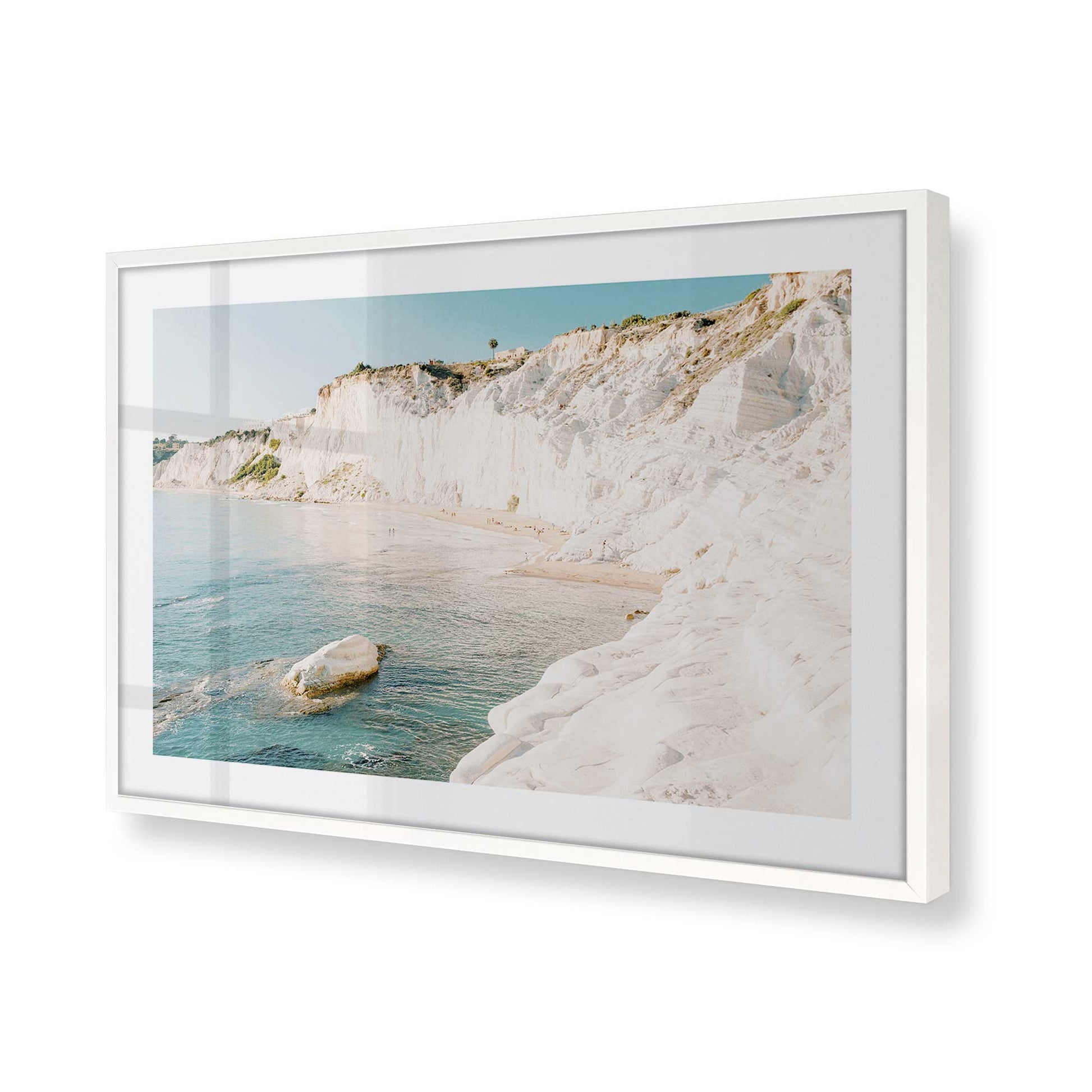 [Color:Opaque White], Picture of art in a Opaque White frame of the corner