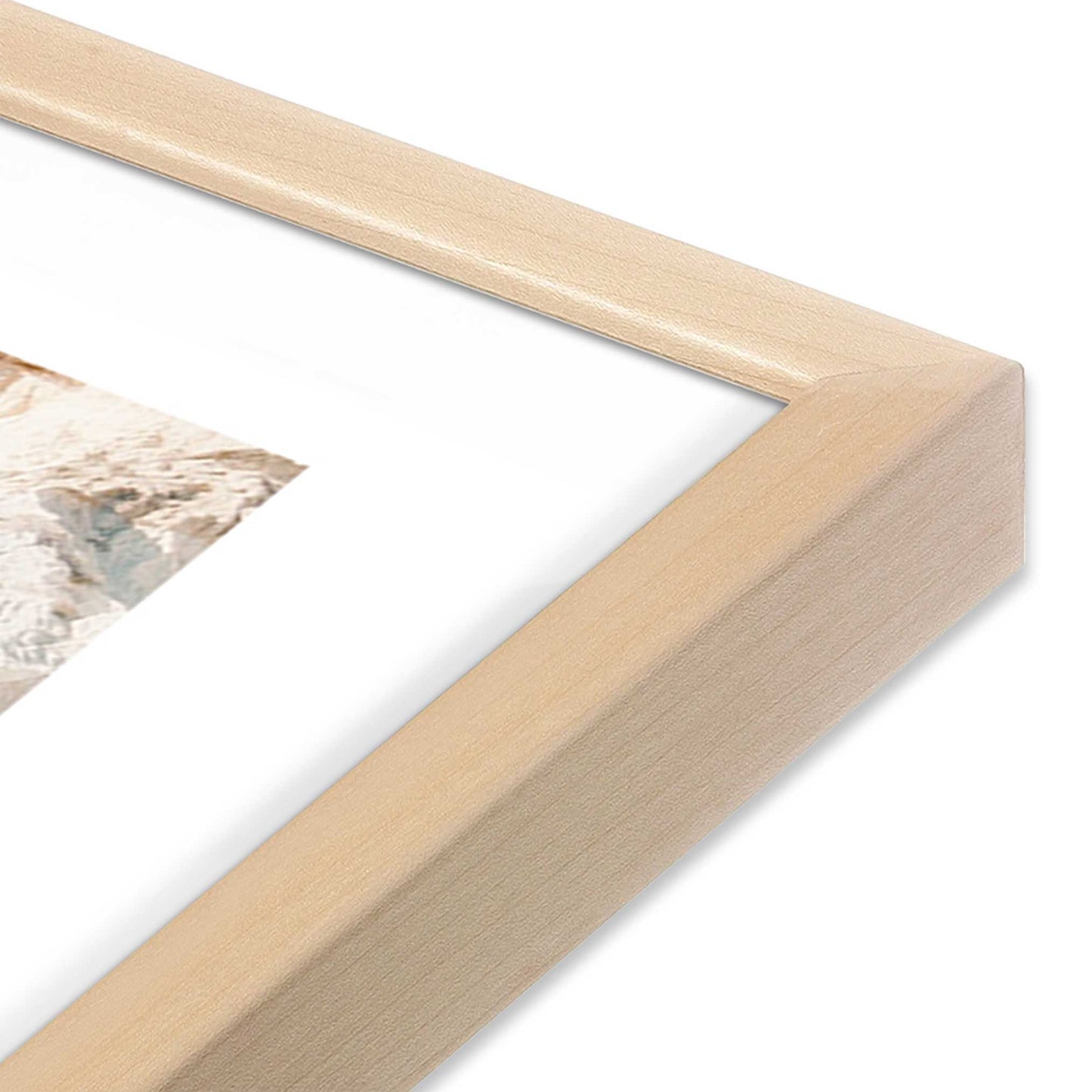 [Color:Raw Maple], Picture of art in a Raw Maple frame at an angle