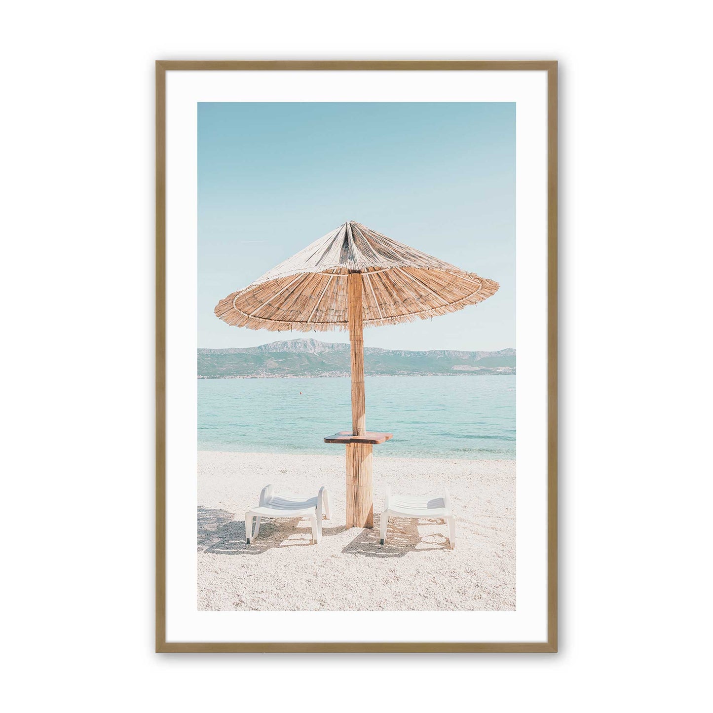 [Color:Brushed Gold], Picture of art in a Brushed Gold frame